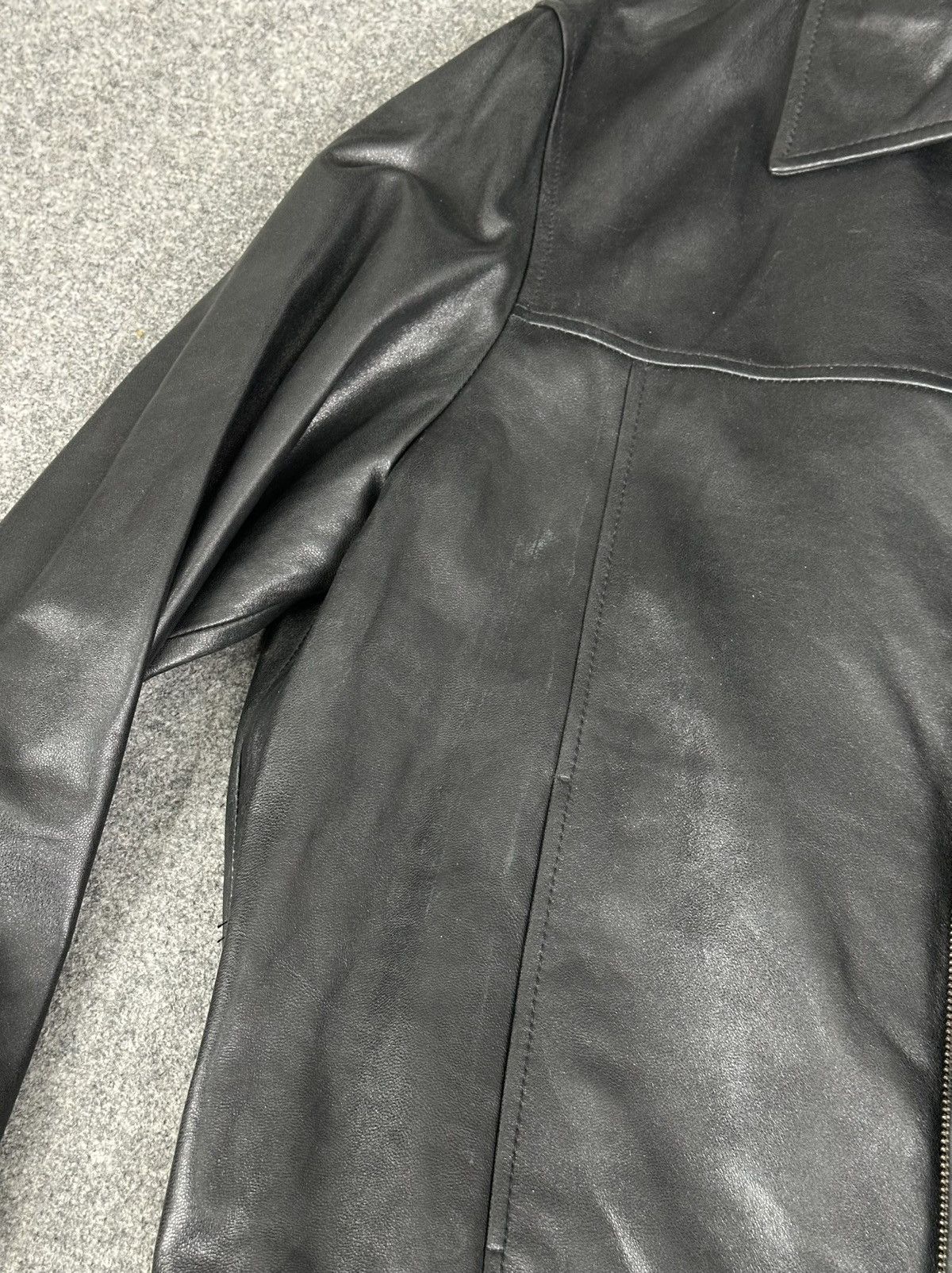Balenciaga Balenciaga - Nicolas Ghesquiere 1997 Zip-Up Leather Jacket Size US M / EU 48-50 / 2 - 8 Thumbnail