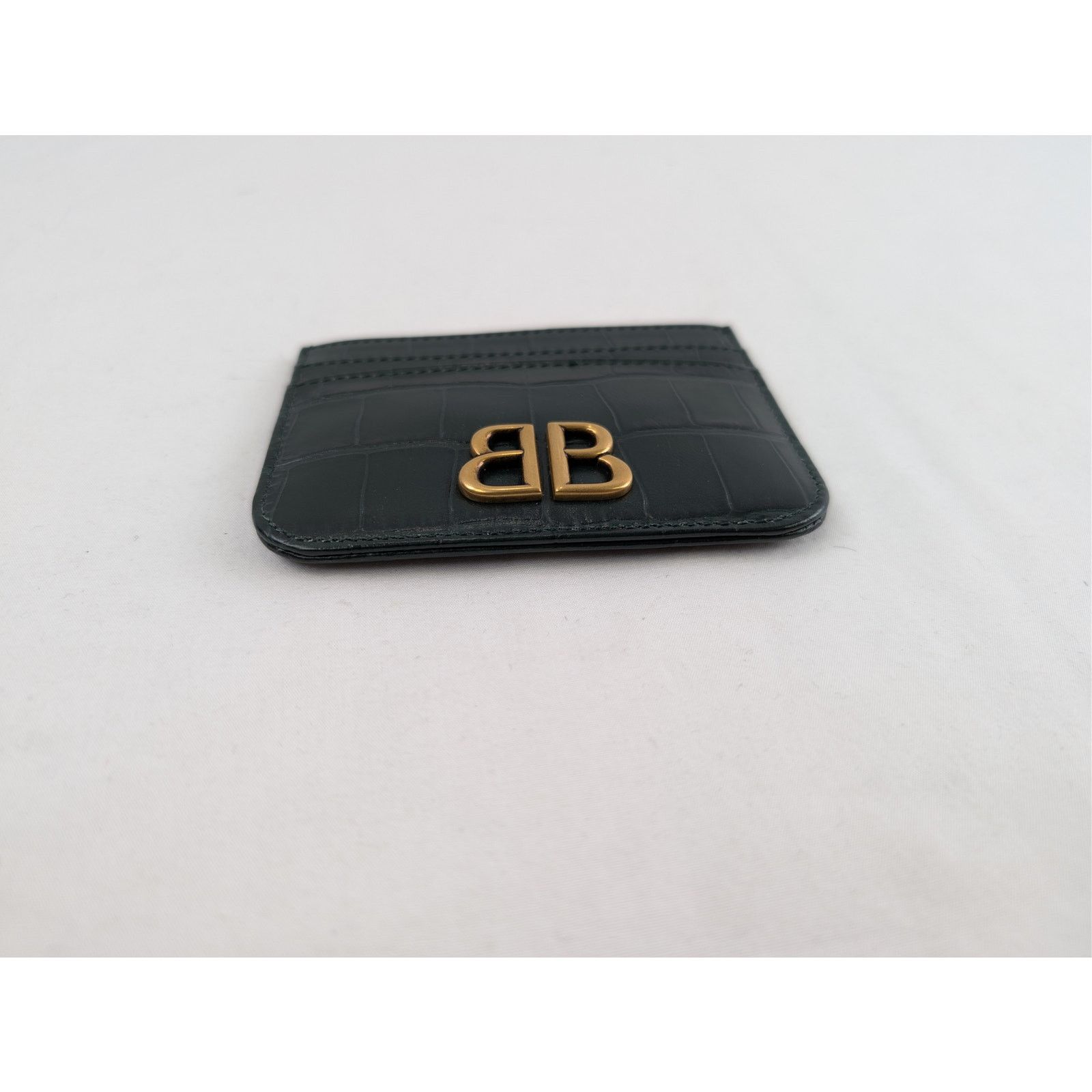 Balenciaga o1rshd1 Size: OS / Puffy Croc Embossed Monaco Card Holder Size ONE SIZE - 11 Thumbnail