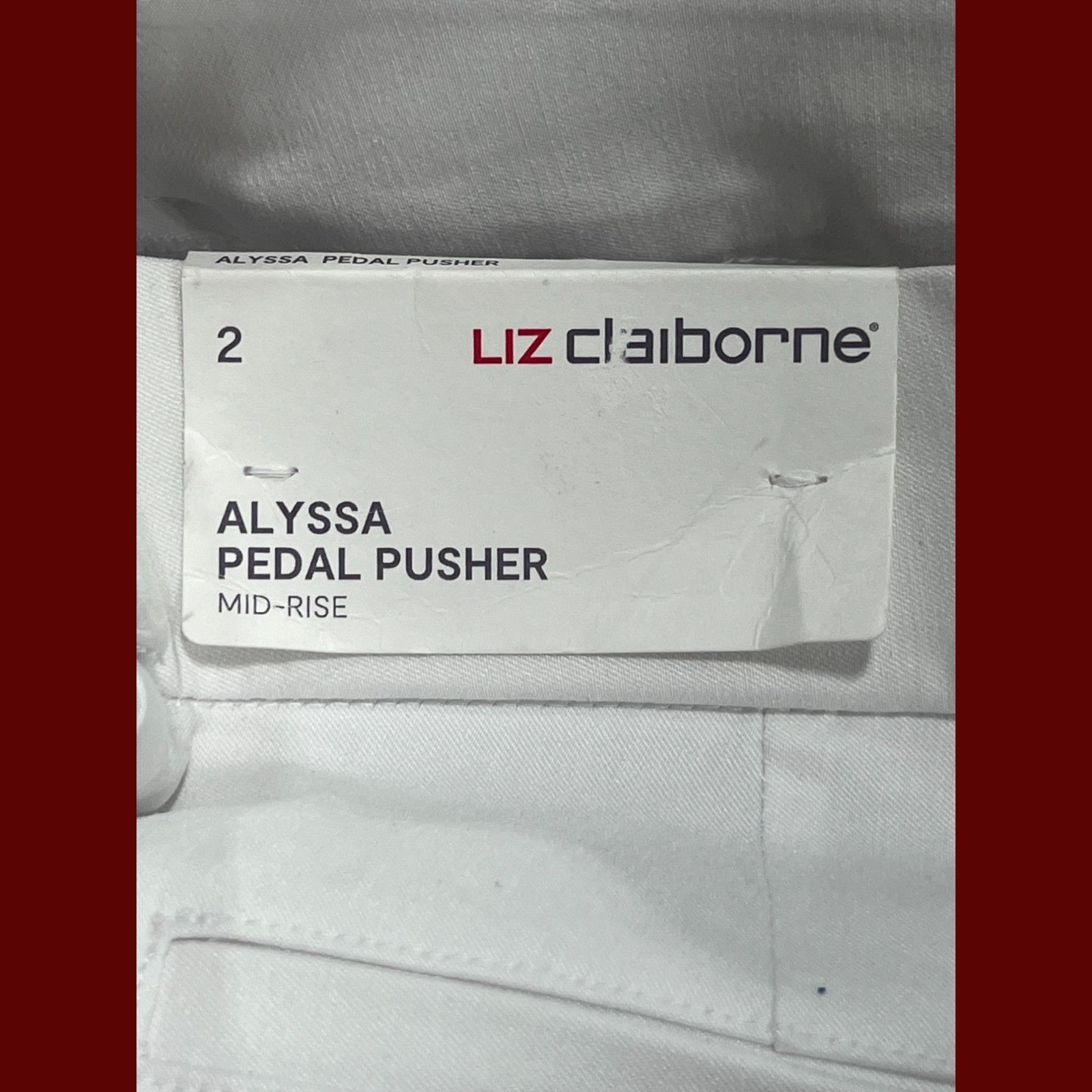 Other Liz Claiborne-Alissa Pedal Pusher-Women's Pull-On Comfort Ca Size 26" / US 2 / IT 38 - 10 Thumbnail