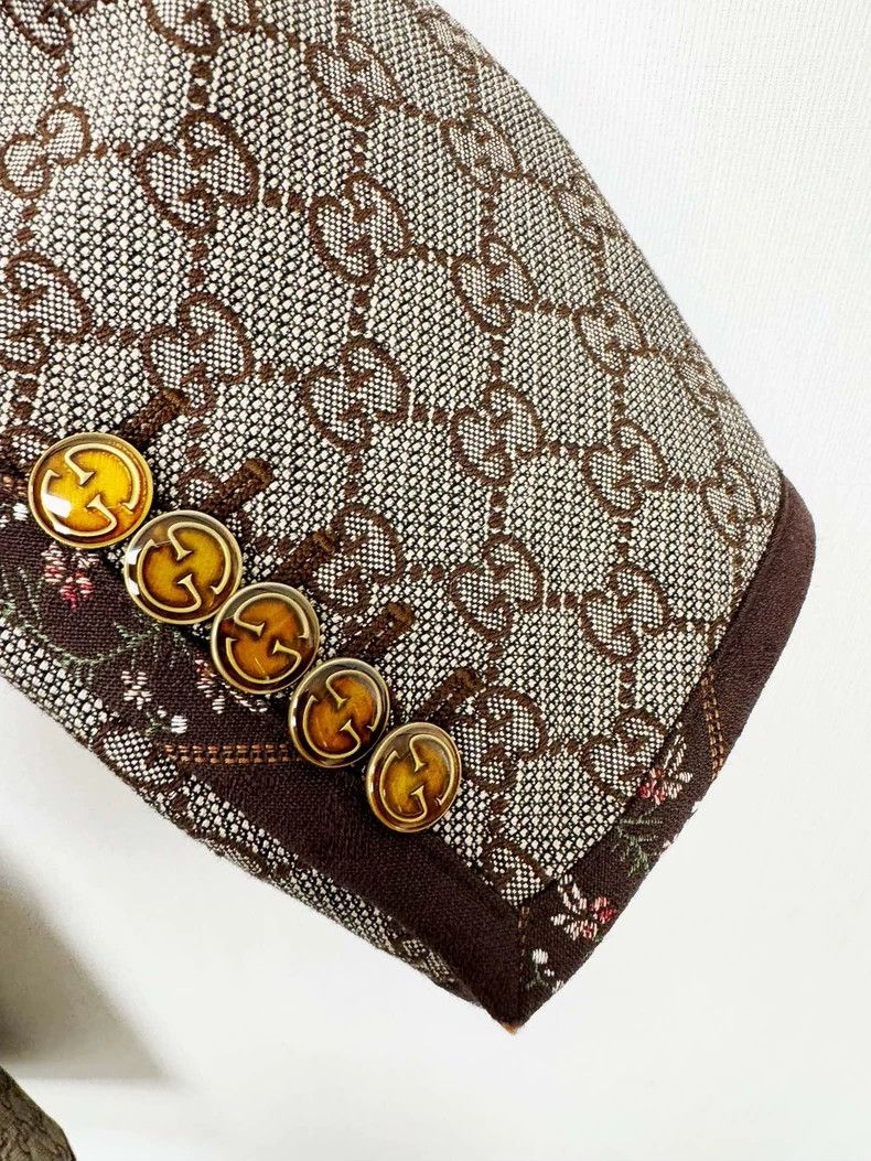 Gucci Gucci Size 38 Old flower coat size 38 2502-Nextarrow Size US XXS / EU 40 - 5 Thumbnail