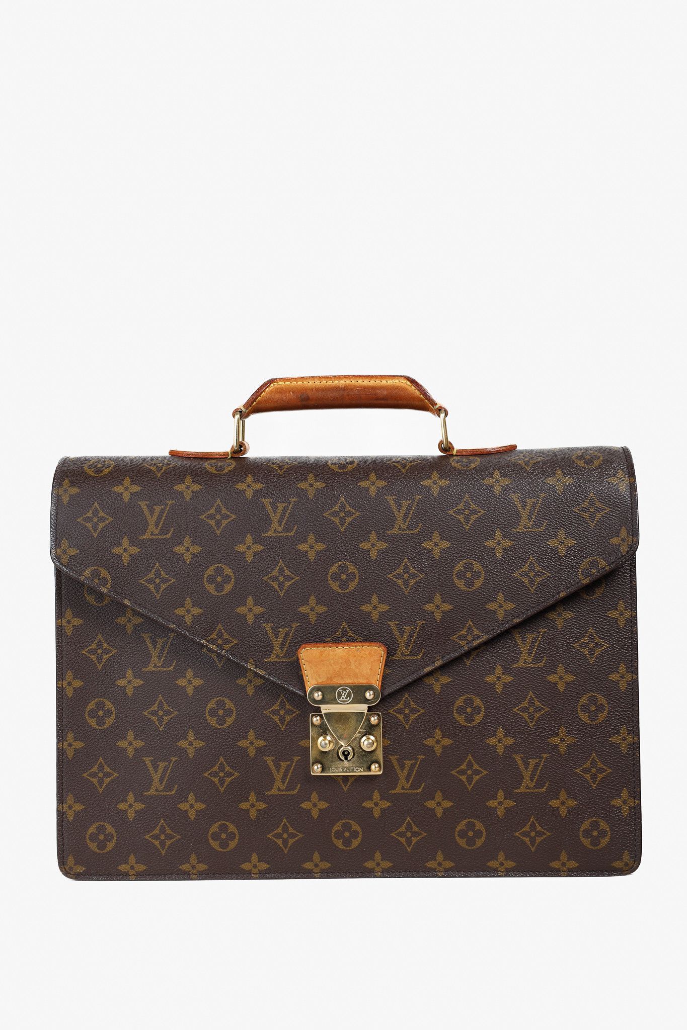 Louis Vuitton Louis Vuitton Vintage Brown Monogram Canvas Briefcase Size ONE SIZE - 1 Thumbnail