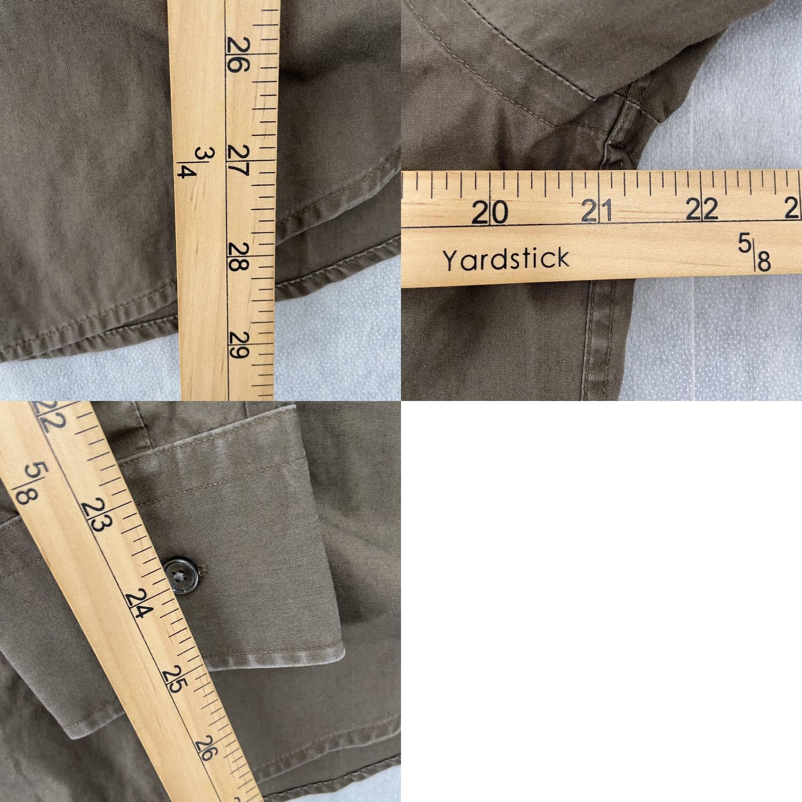 Hugo Boss HUGO BOSS Button-Up Shirt Adult 16 Brown Long Sleeve Casual Slim Mens Size 42R - 8 Thumbnail