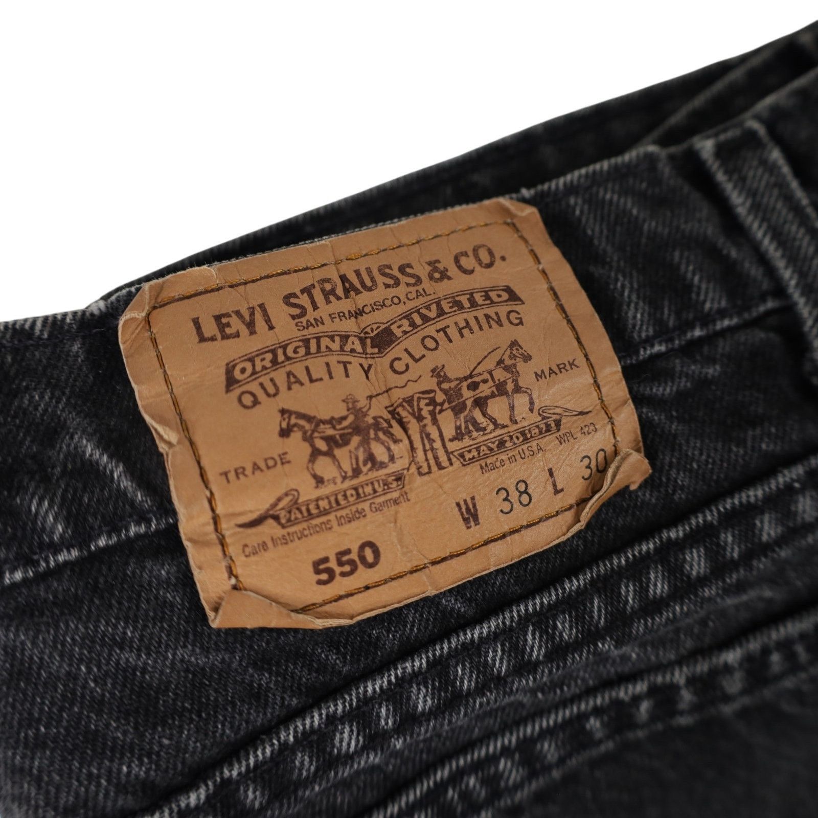 Levi's × Vintage Vintage Levis 550 Orange Tab Relaxed Fit Denim Jeans Size US 38 / EU 54 - 13 Thumbnail
