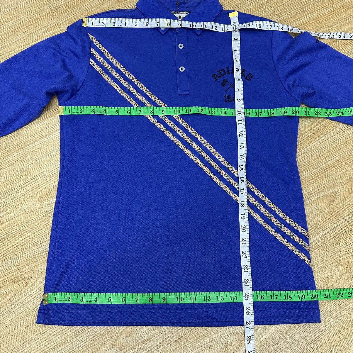 Adidas Adidas Three Stripes Long Sleeve Polo A801 Size US L / EU 52-54 / 3 - 12 Thumbnail