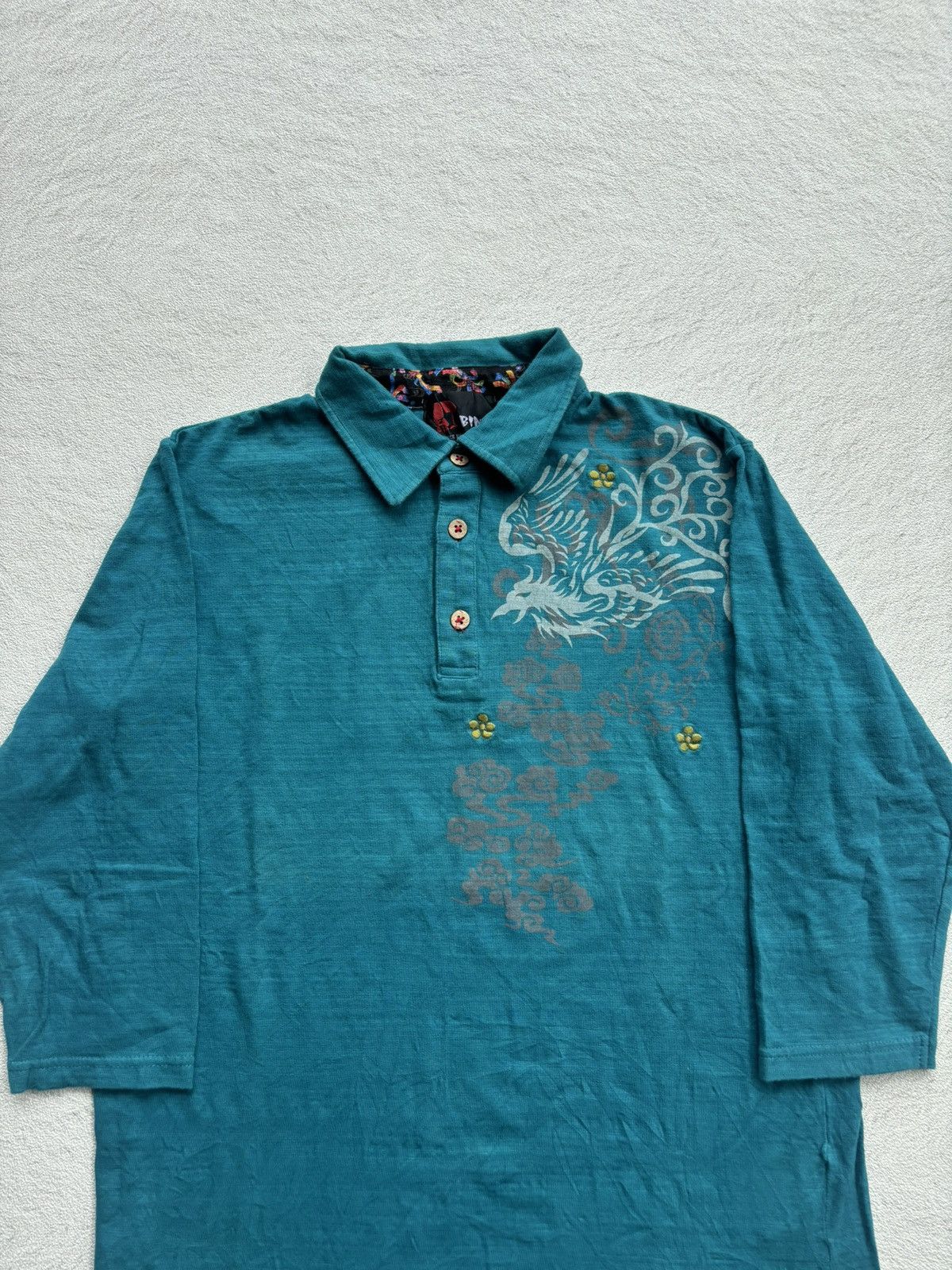 Japanese Brand Y2k Bins Sukajan Japan Style Shirt Size US M / EU 48-50 / 2 - 2 Thumbnail