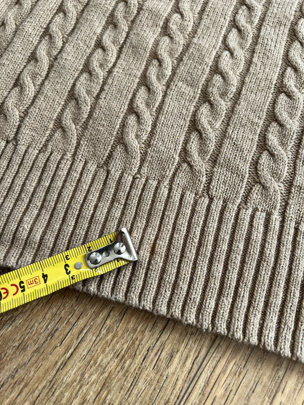 Beams Plus BEAMS PLUS Crew Cable Cotton Linen sweater old money style Size US M / EU 48-50 / 2 - 8 Thumbnail