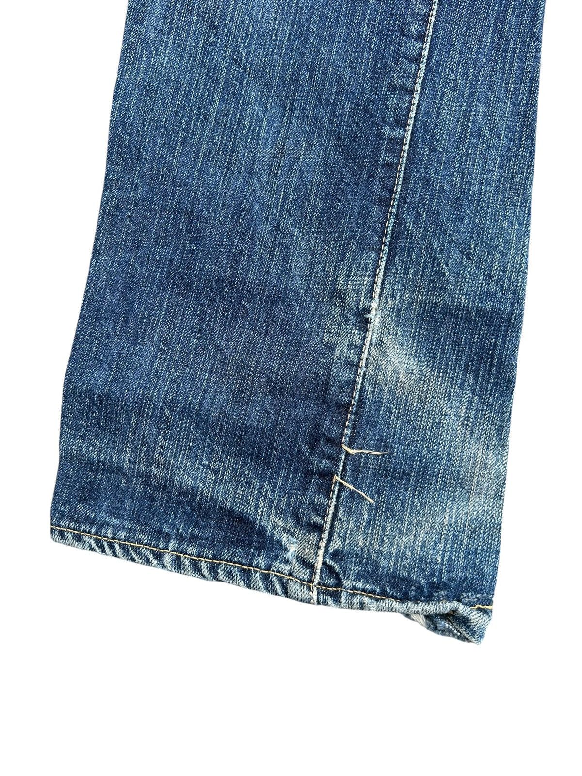 Kapital Vintage Japanese Brand Stormy Blue Selvedge Distressed Denim Size US 30 / EU 46 - 10 Thumbnail