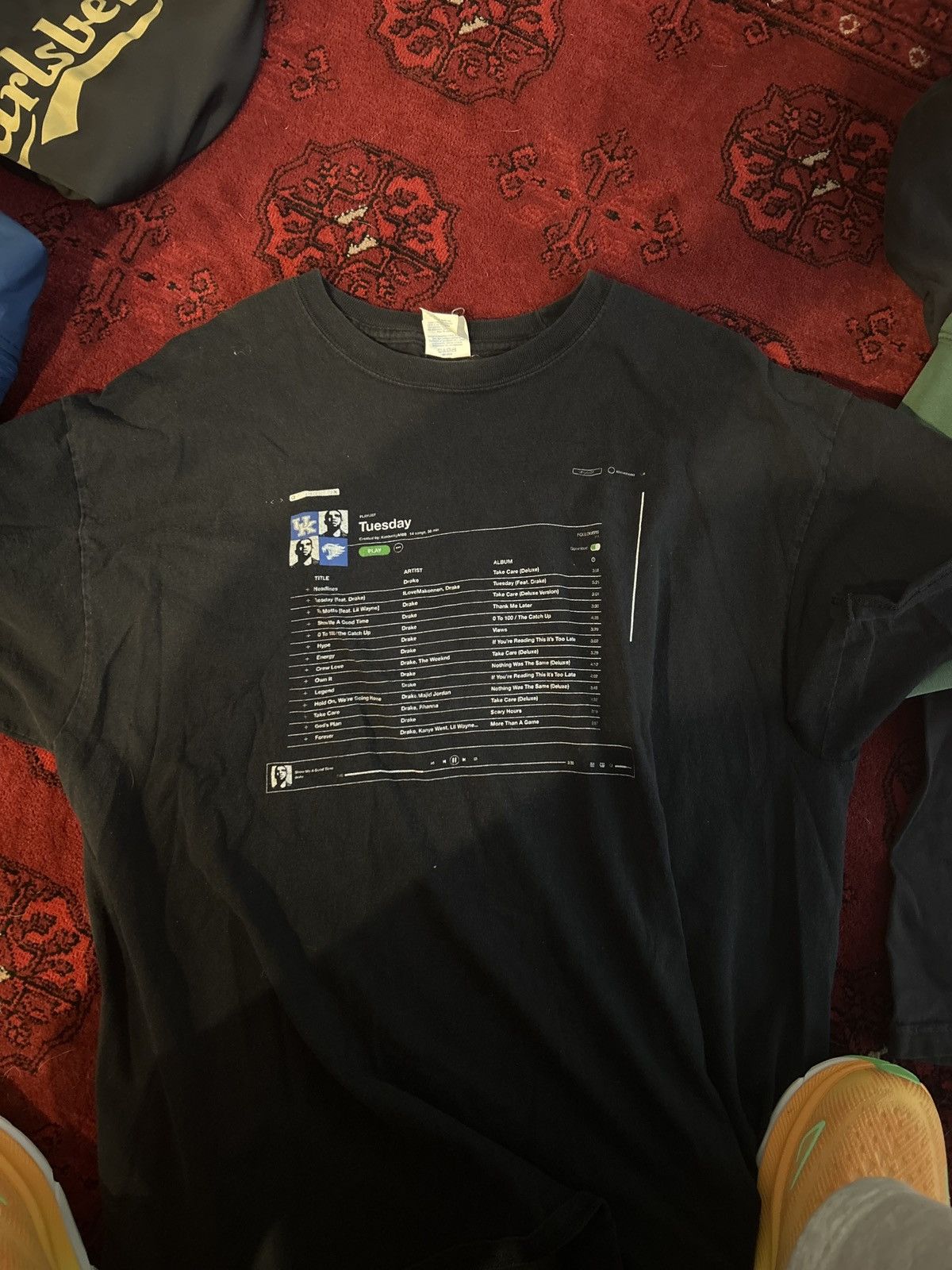 Drake × Vintage University of Kentucky x Drake track list tee Size US L / EU 52-54 / 3 - 2 Thumbnail