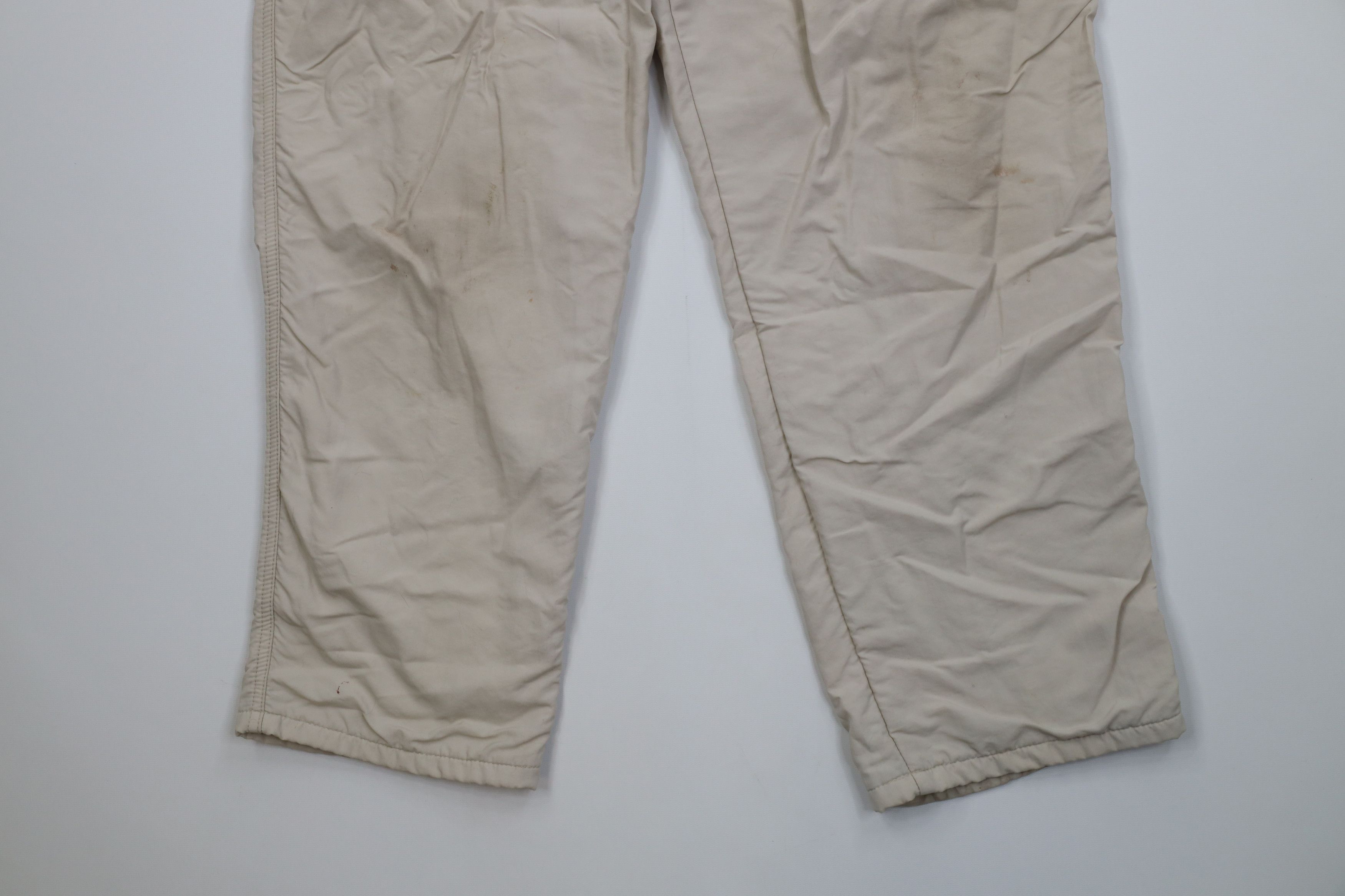 Lands' End Vintage 90s Lands End Lined Windbreaker Pants Beige USA Size 38" / US 16 / IT 52 - 4 Thumbnail