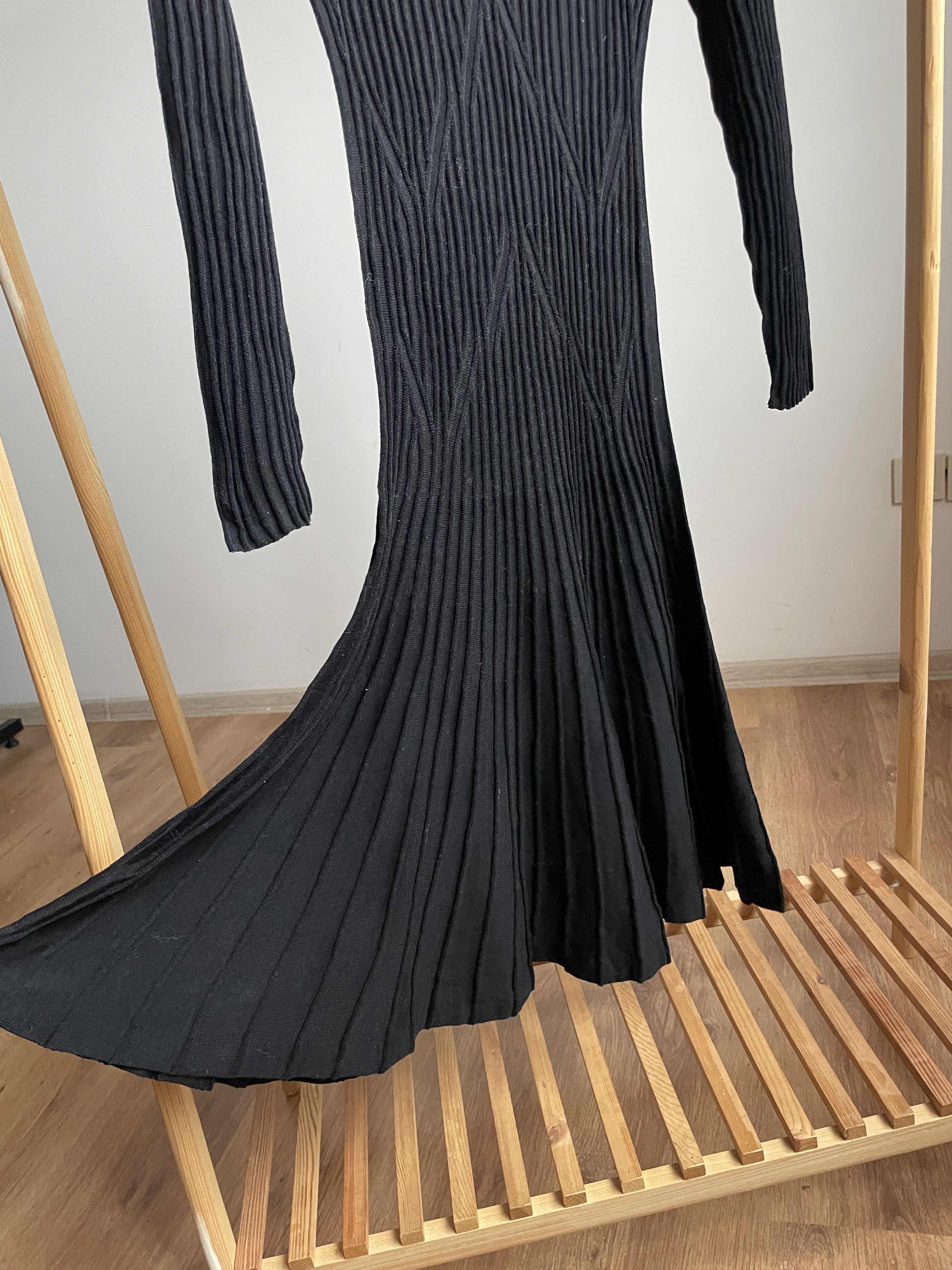 Other Peruvian Connection Pima Cotton Rib Knit Flared Dress Size XS / US 0-2 / IT 36-38 - 5 Thumbnail