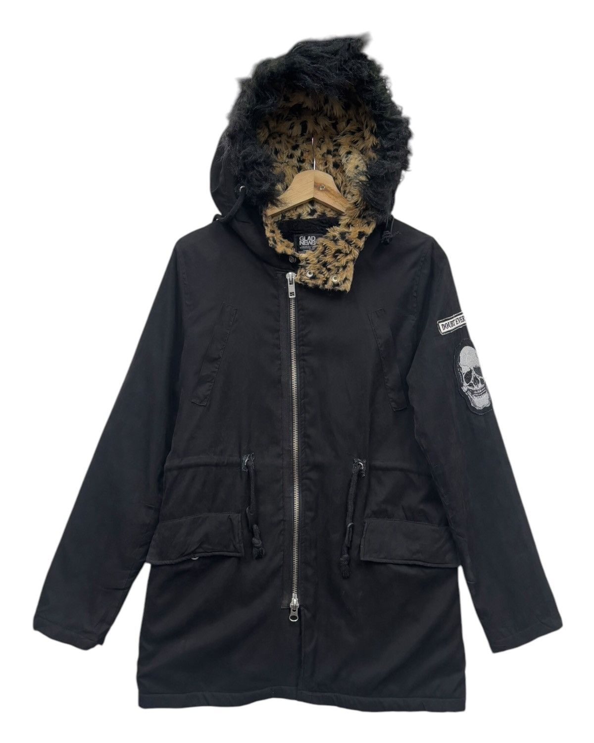 Hysteric Glamour 🔥Skulls Punk Gothic Leopard Fur Hood Lgb IFSIXWASNINE style Size US M / EU 48-50 / 2 - 2 Thumbnail