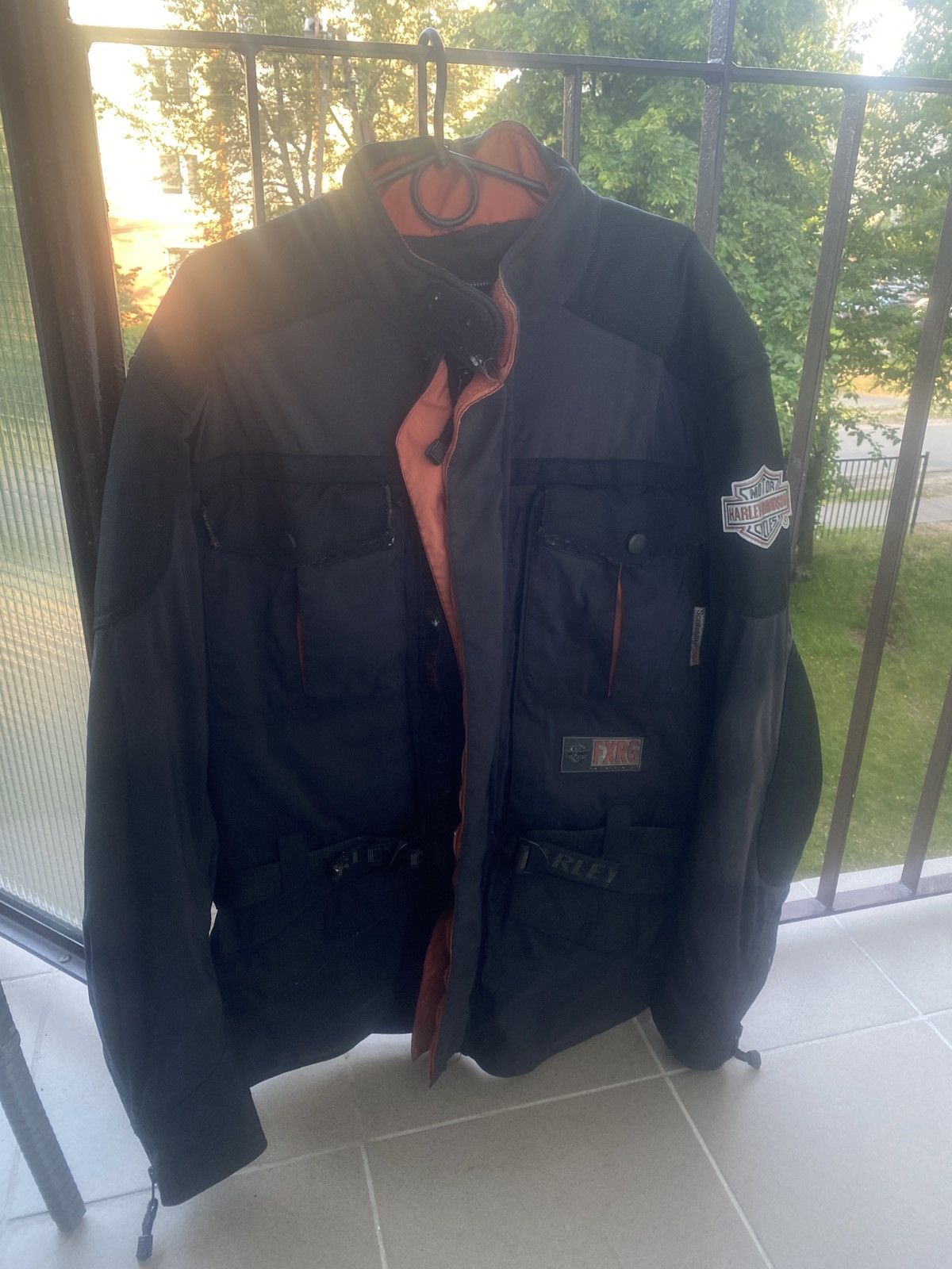Harley Davidson Vintage harley davidson big logo on back racing jacket 00s Size US M / EU 48-50 / 2 - 1 Thumbnail