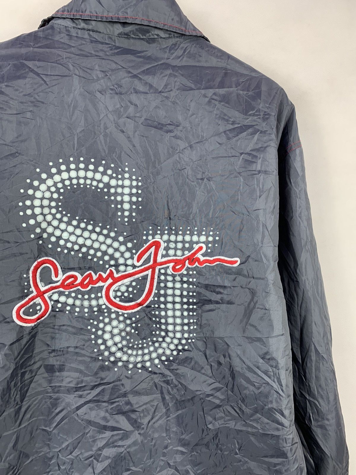 Sean John Rare! Sean John Big Logo Backhit Light Jacket Windbreaker Size US L / EU 52-54 / 3 - 3 Thumbnail