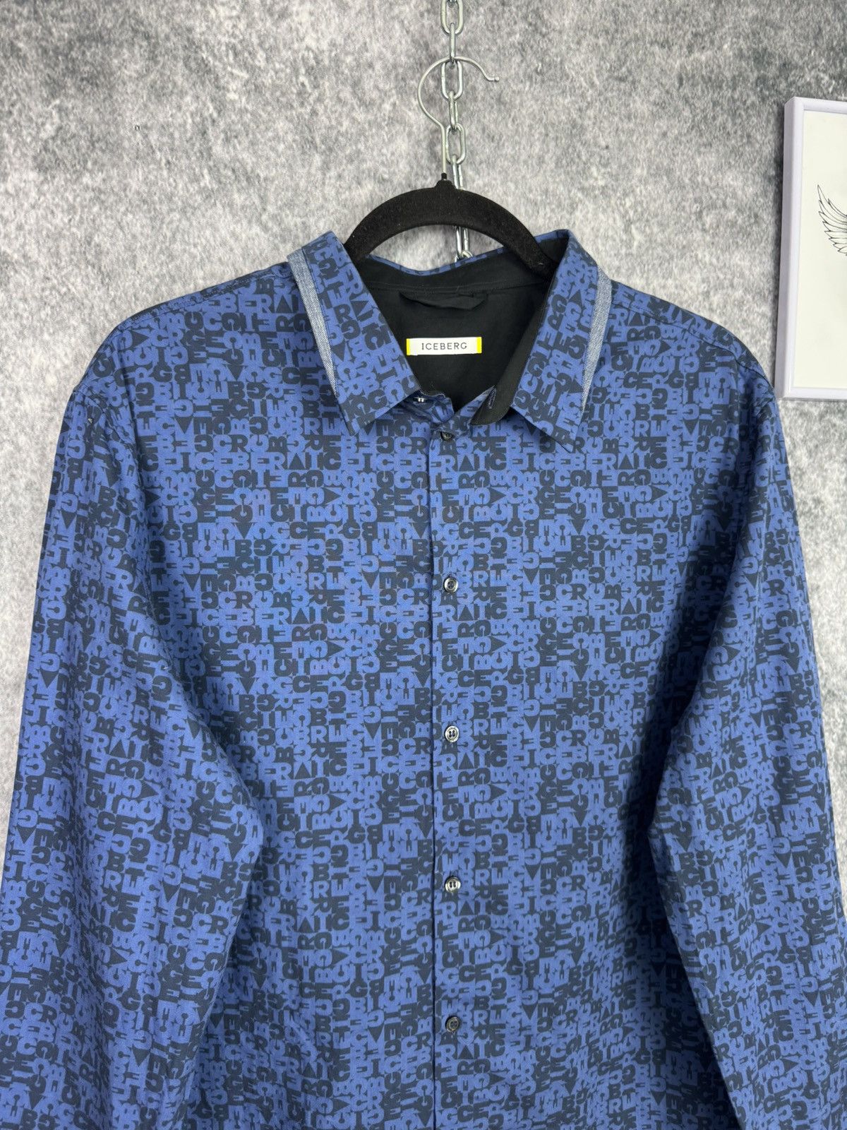 Iceberg Shirt Iceberg men’s size L old money luxury denim multi logo Size US L / EU 52-54 / 3 - 7 Thumbnail