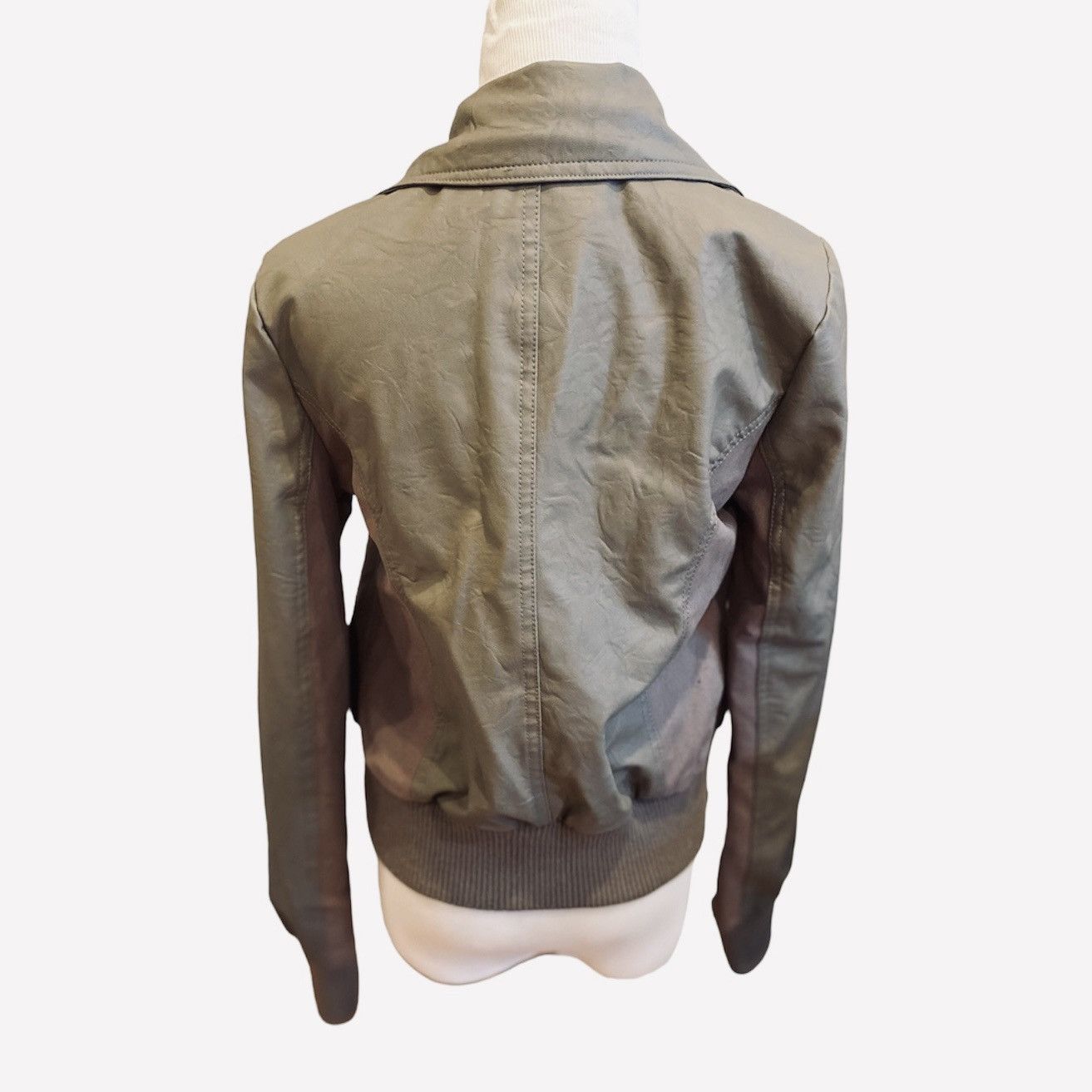 Urban Outfitters Urban outfitters Faux Leather Jacket Bomber Moto Taupe M Size M / US 6-8 / IT 42-44 - 4 Thumbnail