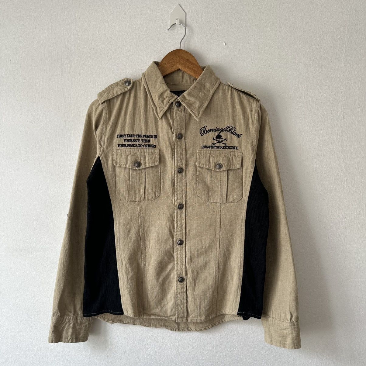 BERNINGS SHO Bernings Sho Black Label Skull Button Shirt Size US M / EU 48-50 / 2 - 4 Thumbnail