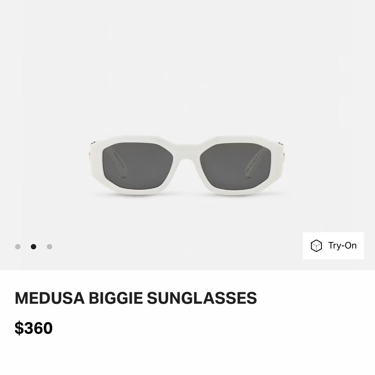 Versace Versace Medusa Biggie Sunglasses Size ONE SIZE - 10 Thumbnail