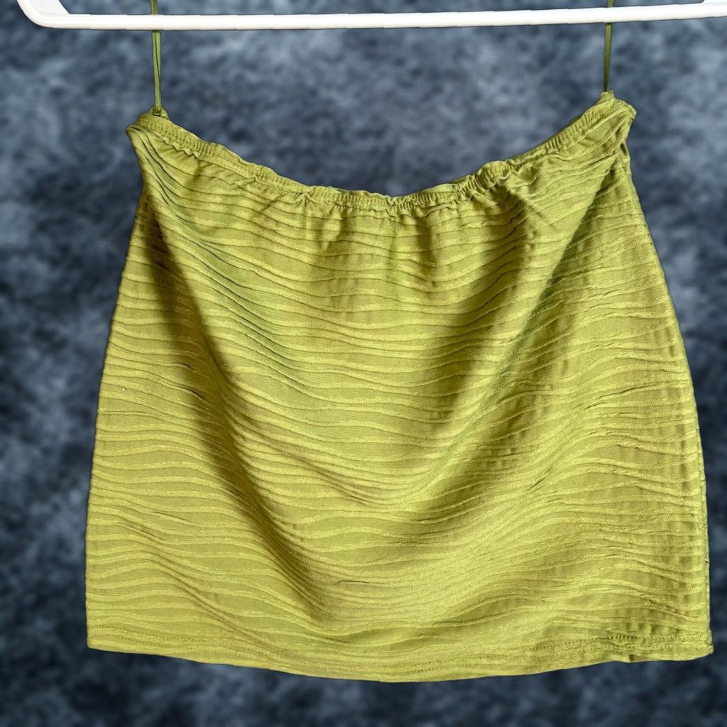 superdown Superdown Tube Top Size Small Textured Lime Green Womens Size S / US 4 / IT 40 - 1 Thumbnail