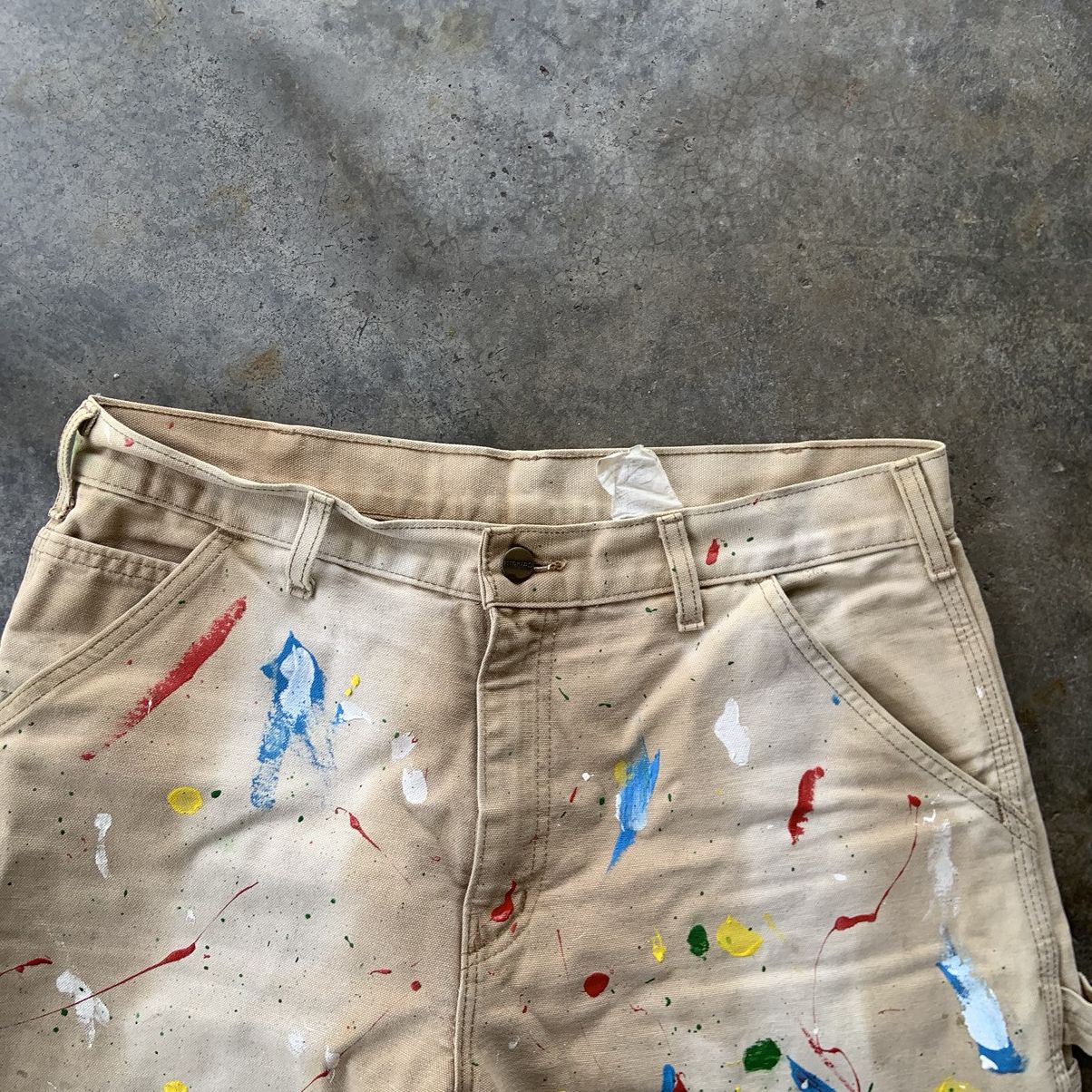 Carhartt W34'' Vintage Carpenter Pants Carhartt Splatter Paint Size US 34 / EU 50 - 4 Thumbnail