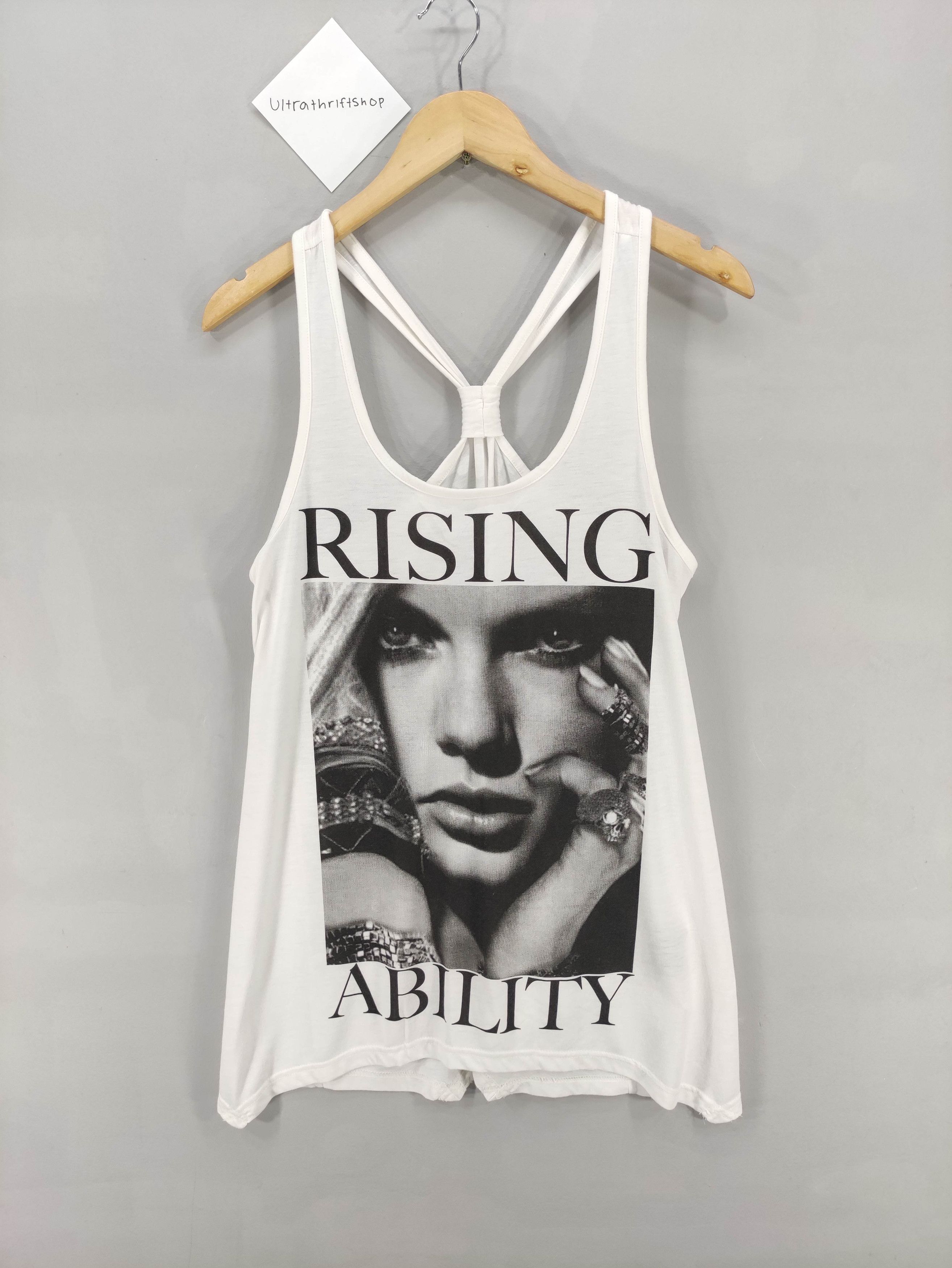 Japanese Brand × Vintage Oggletto Rising Abilitty Graphic Logo Tank Top Size S / US 4 / IT 40 - 1 Thumbnail