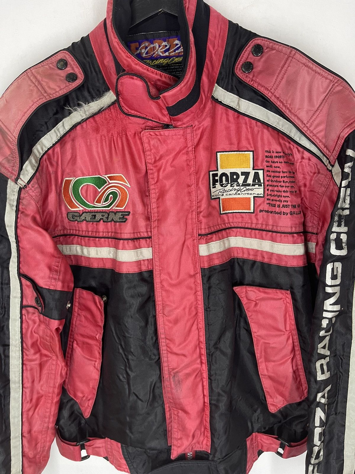 Vintage VINTAGE FORZA RACING CREW BIKER JACKET Size US L / EU 52-54 / 3 - 4 Thumbnail