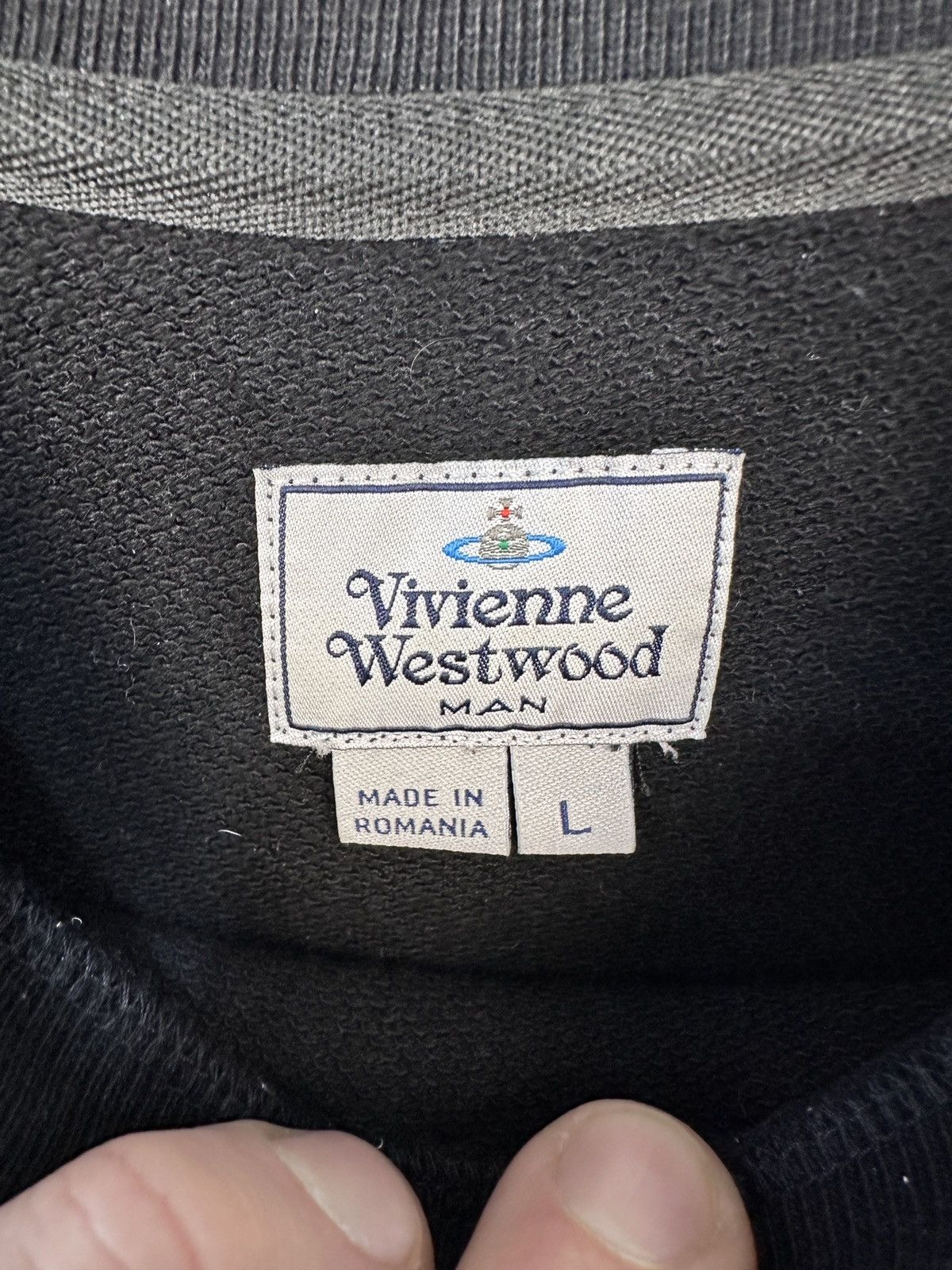 Vivienne Westwood Vivienne Westwood MAN Black Sweatshirt Orb Logo Size L Size US L / EU 52-54 / 3 - 7 Thumbnail