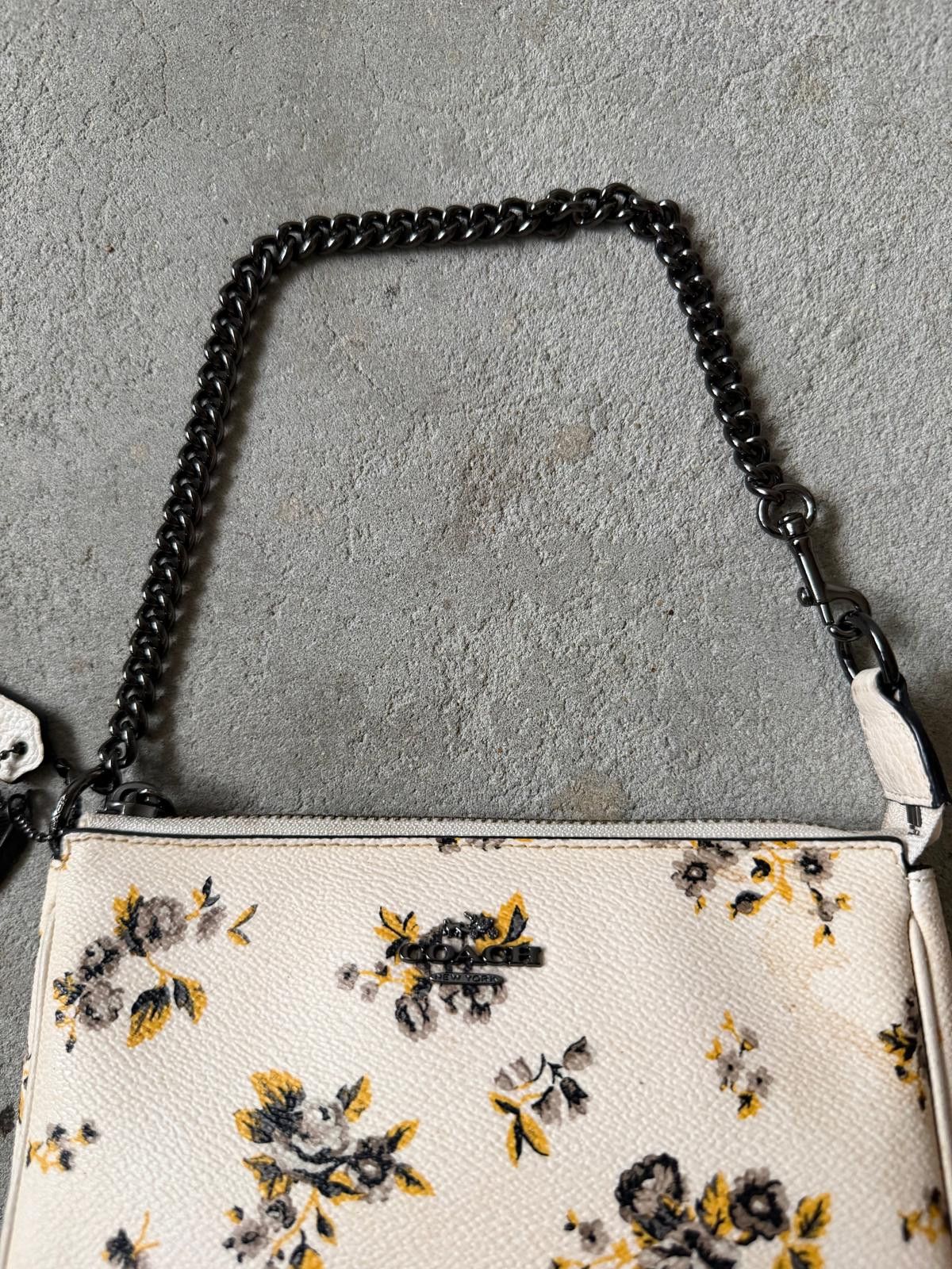 Coach Coach Nolita 19 Floral Shoulder Bag White/Yellow Size ONE SIZE - 4 Thumbnail