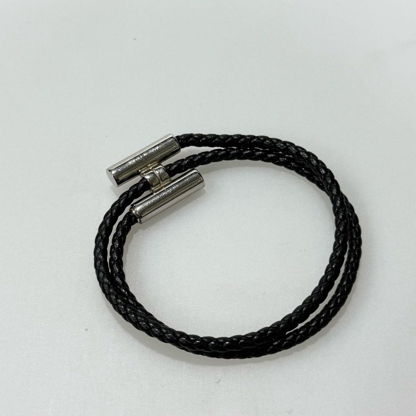 Hermes Hermes H Letter Woven Double Loop Bracelet Size ONE SIZE - 3 Thumbnail