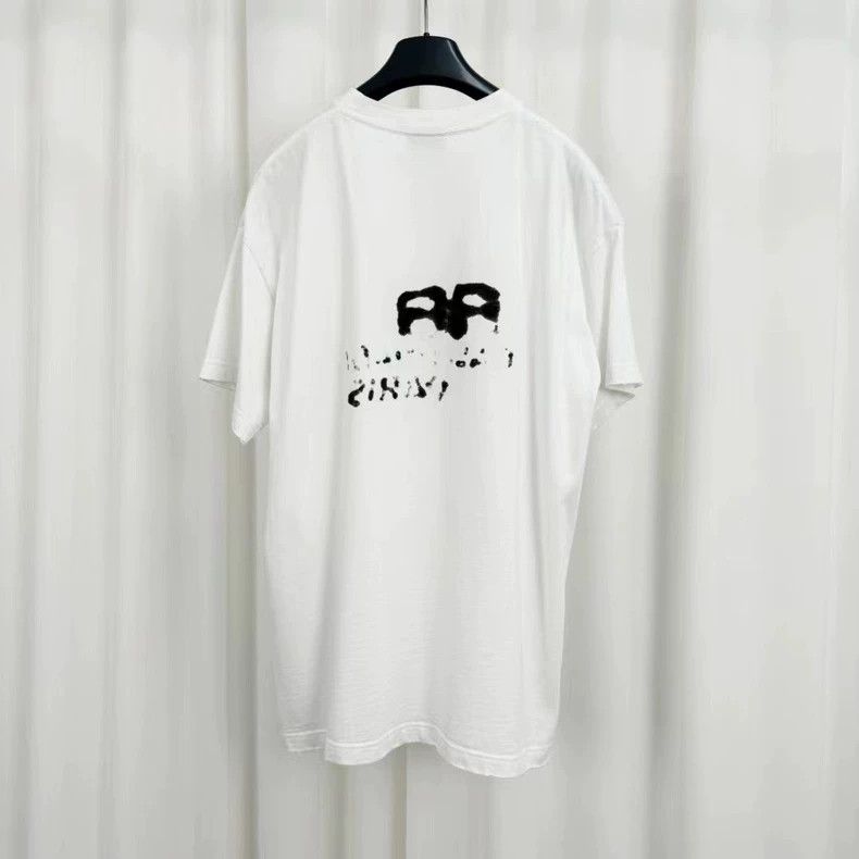 Balenciaga Balenciaga Double B Ink Print Tee - dmc Size US M / EU 48-50 / 2 - 1 Thumbnail