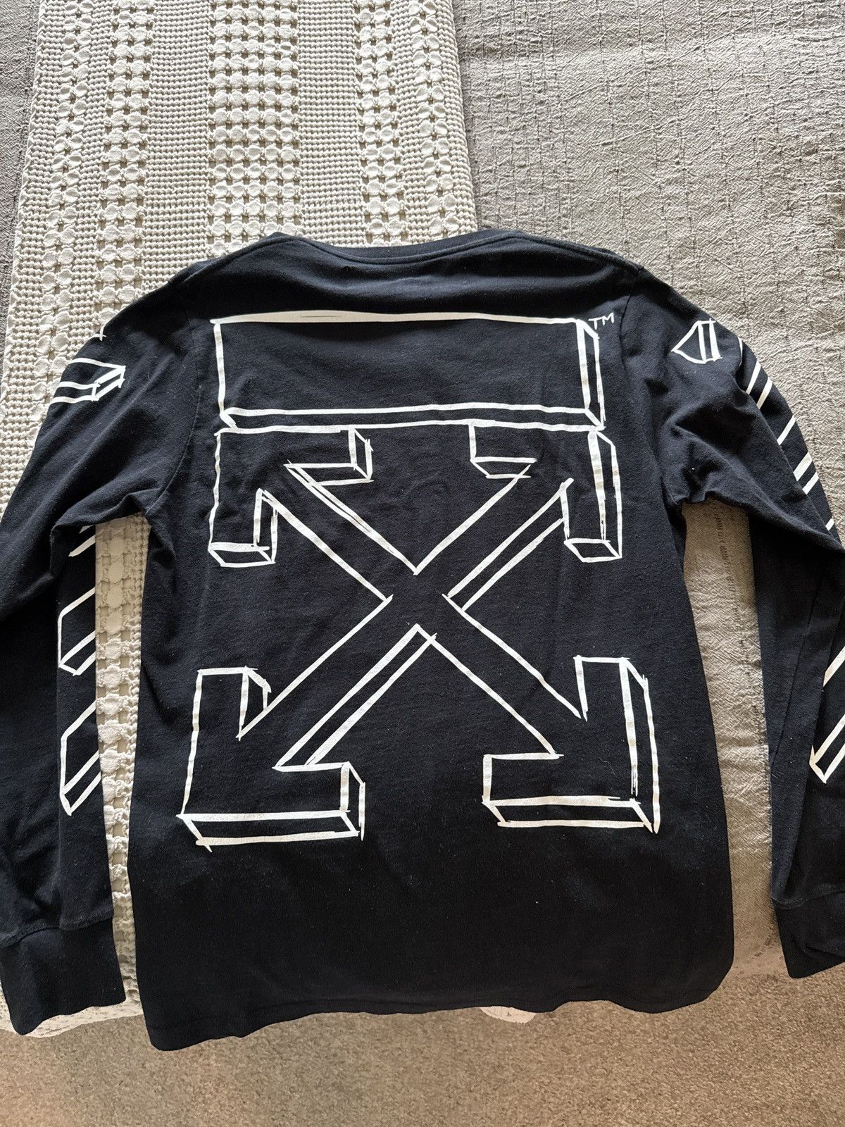 Off-White Off-White 3D Arrows Long Sleeve Sz M Size US M / EU 48-50 / 2 - 2 Thumbnail