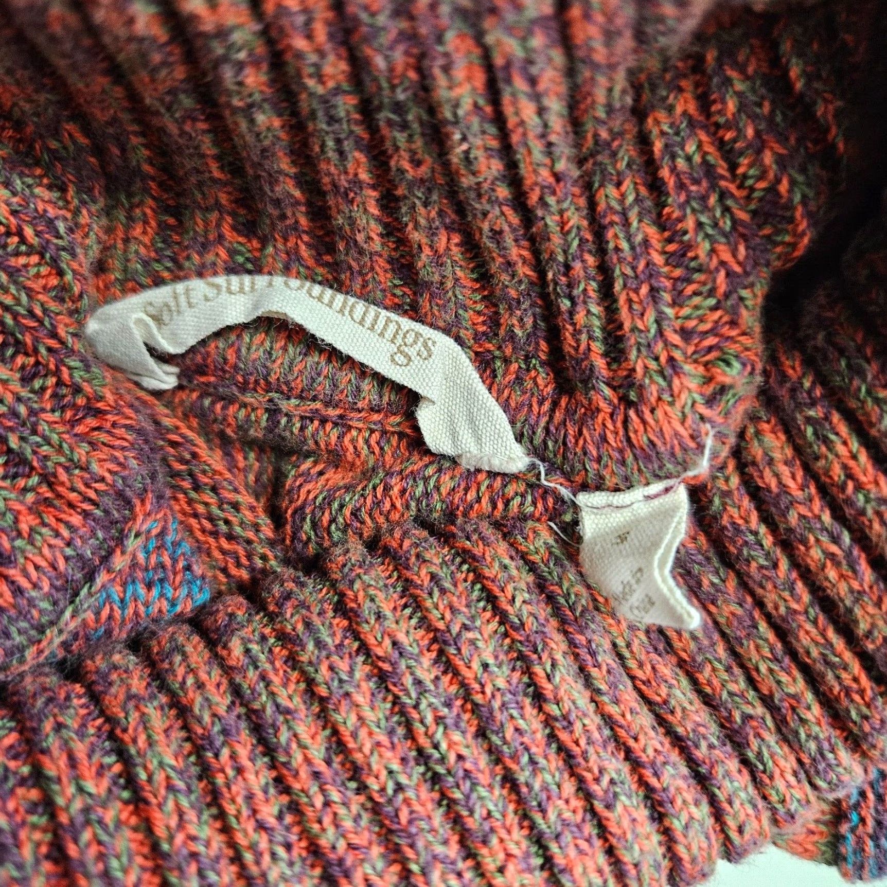 Soft Surroundings Soft Surroundings Womens Turtleneck Sweater Sz Small Red Blue Cotton Size S / US 4 / IT 40 - 6 Thumbnail