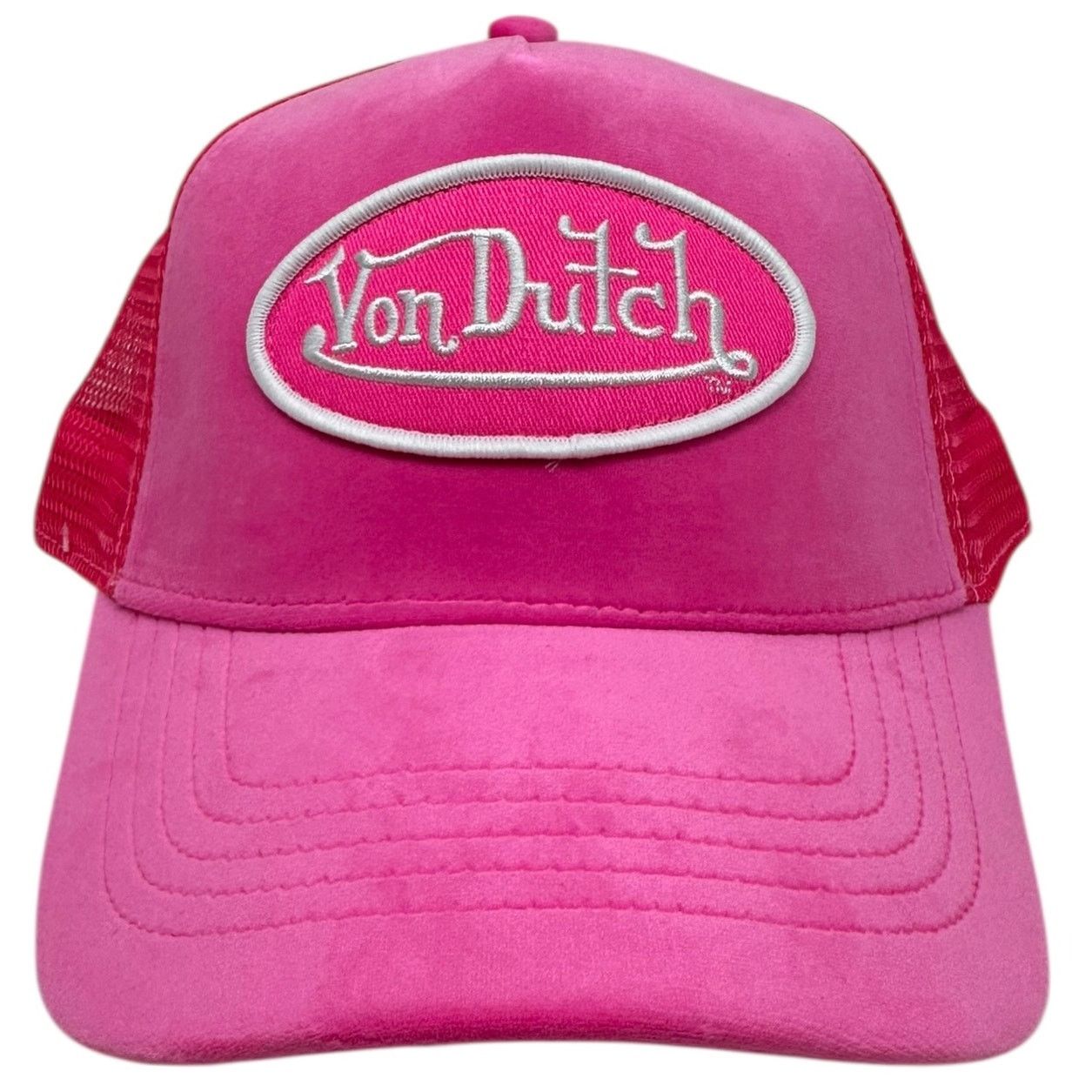 Von Dutch Von Dutch Trucker Hat Pink Velvet Snapback Cap Size ONE SIZE - 2 Thumbnail