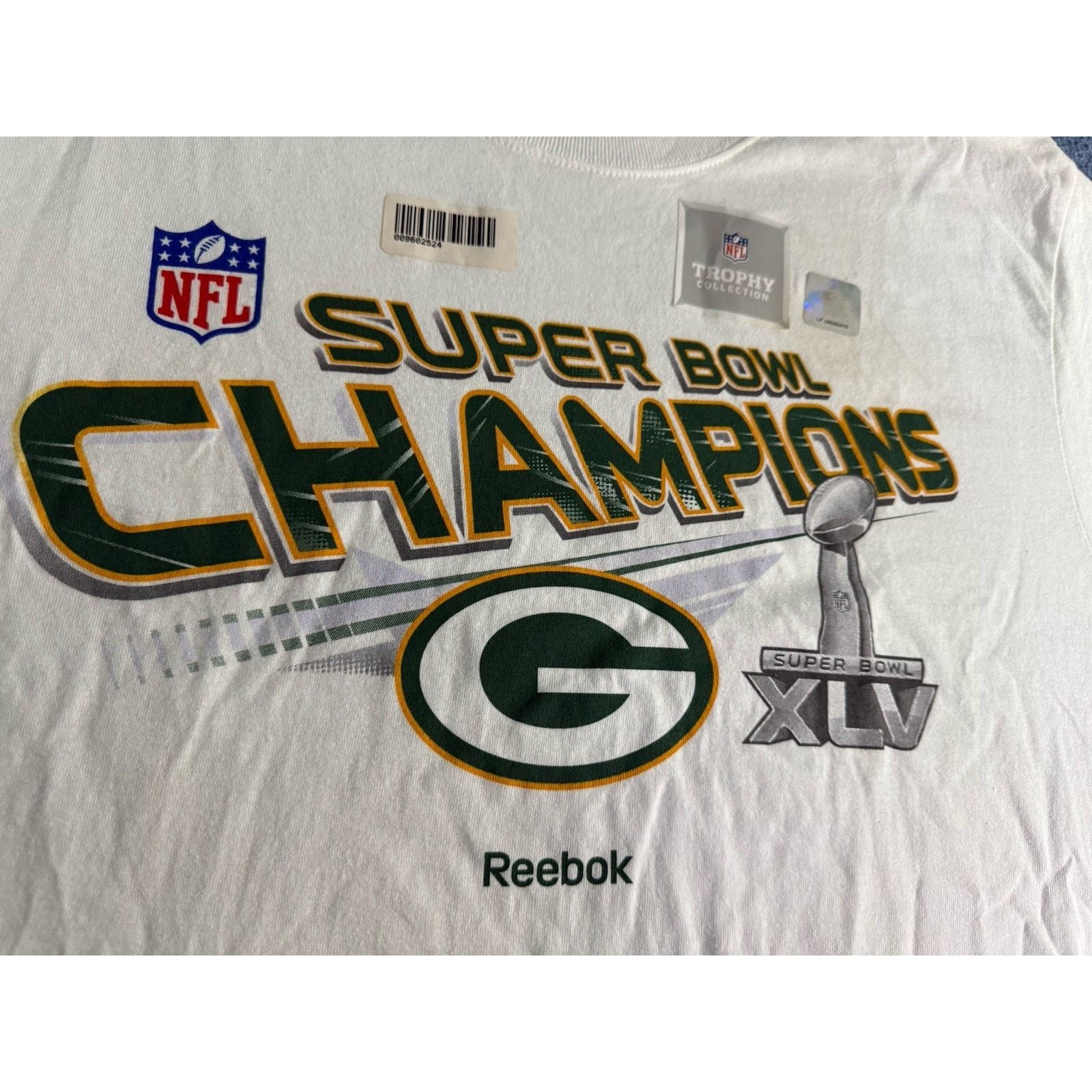 Reebok Green Bay Packers SUPER BOWL XLV CHAMPIONS T-SHIRT XL Reebok Size US XL / EU 56 / 4 - 3 Thumbnail