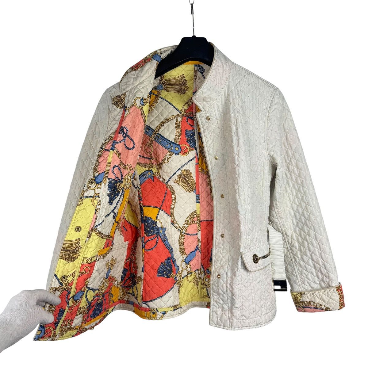 Other J.N.C. Italy Quilted Printed Jacket Reversible size S Size S / US 4 / IT 40 - 17 Thumbnail