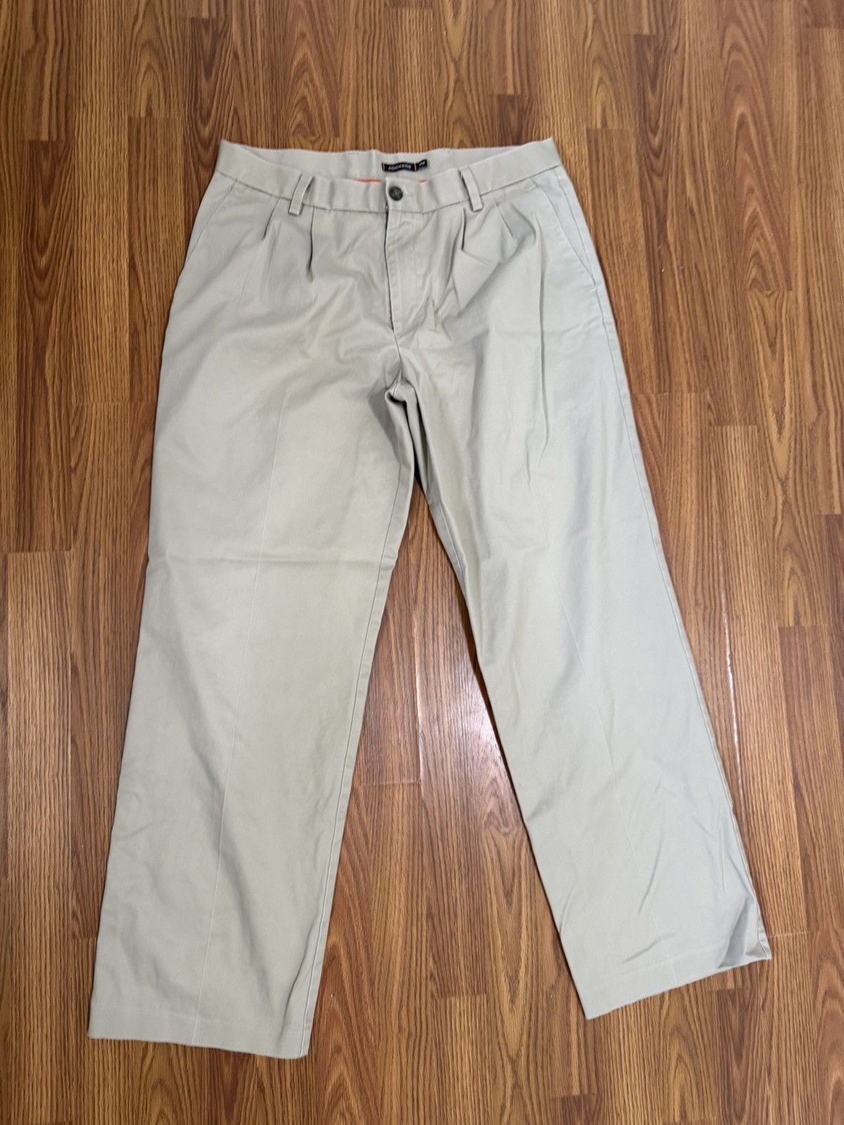 Dockers Dockers D3 Classic Pleated Front Preppy Chino Khakis 35x30 Size US 35 - 3 Thumbnail