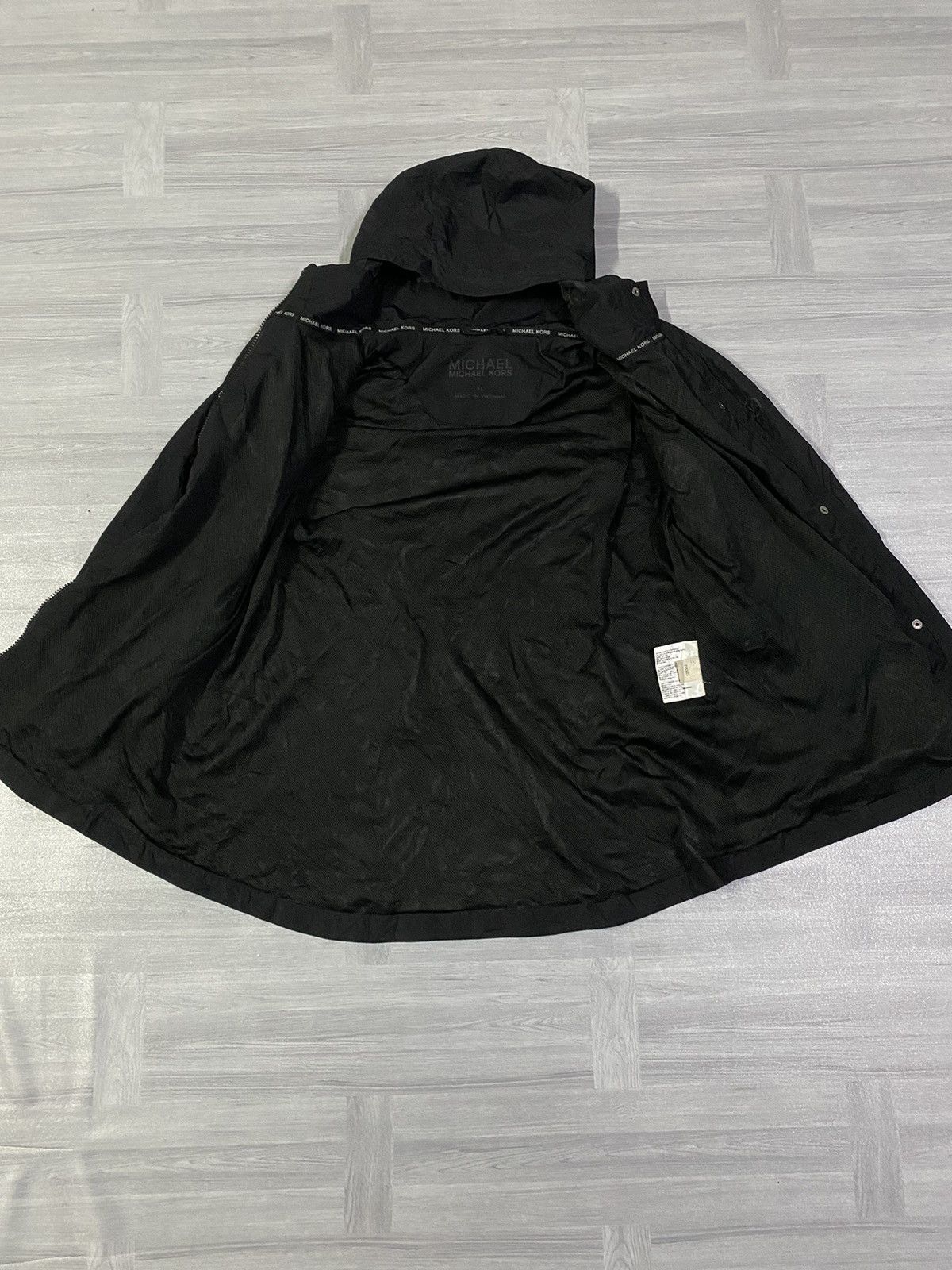 Michael Kors Zip-Up and Button Up Hooded Windbreaker