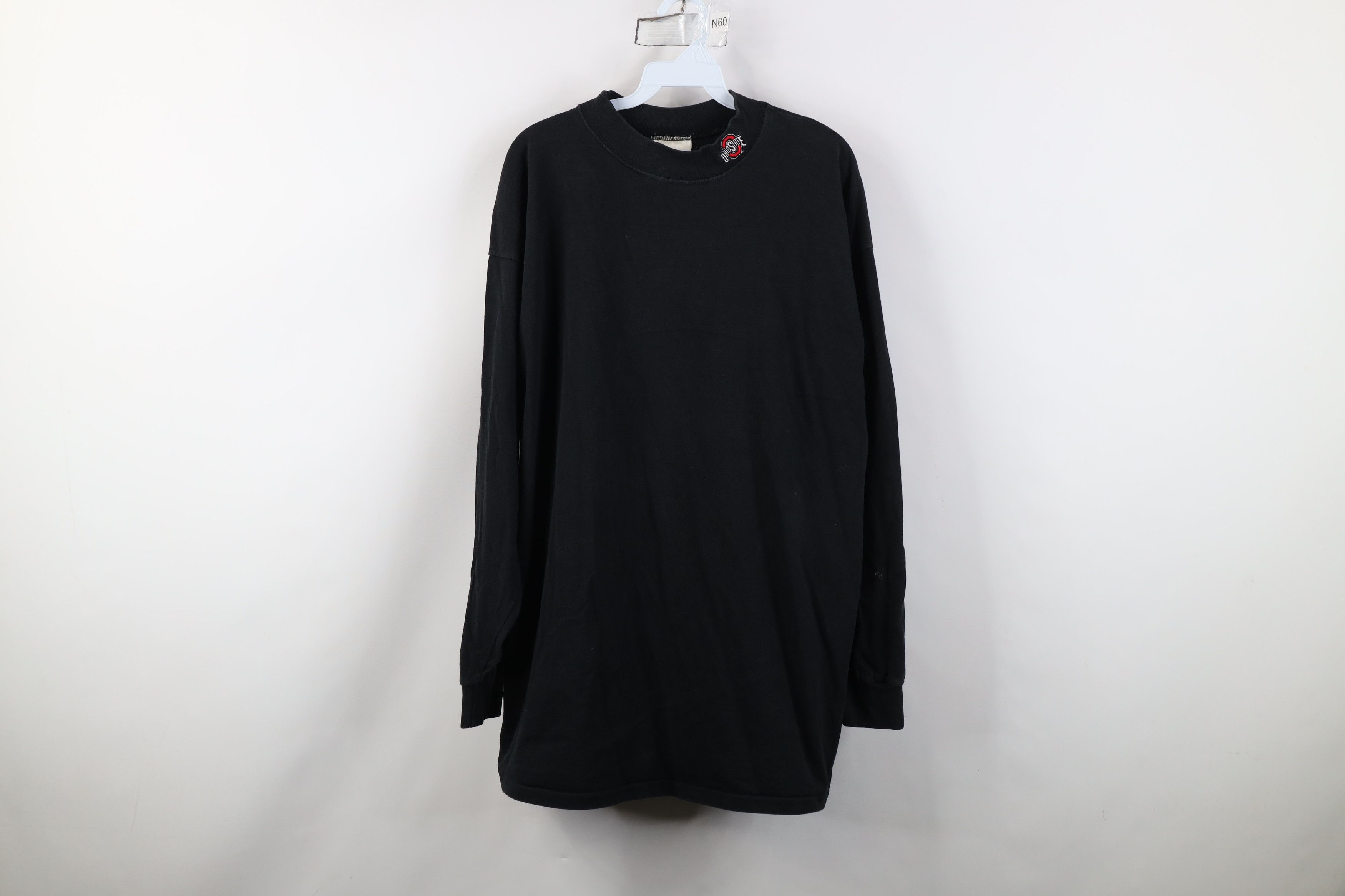 Vintage Vintage 90s Ohio State University Mock Neck T-Shirt USA Size US XL / EU 56 / 4 - 1 Thumbnail