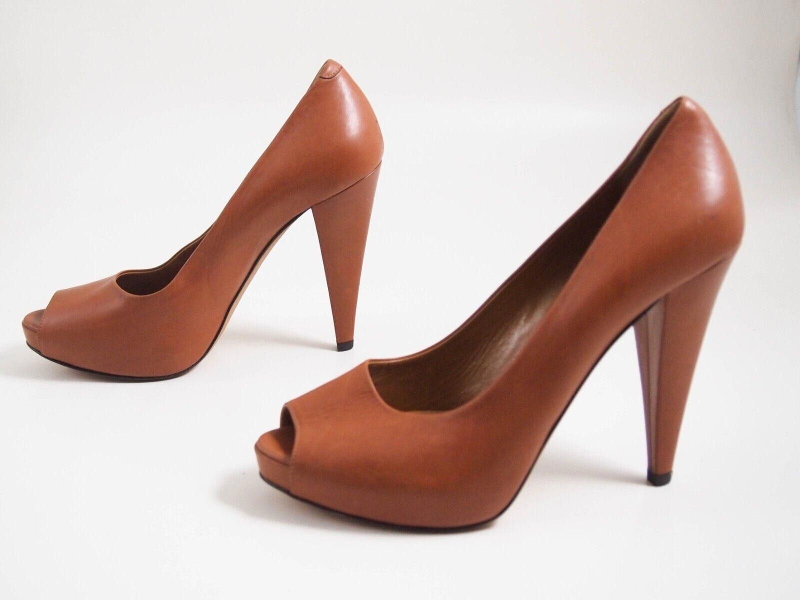 Bally Bally Platform Heels Brown Leather Womens US 7 EU 37.5 Size US 7 / IT 37 - 2 Thumbnail