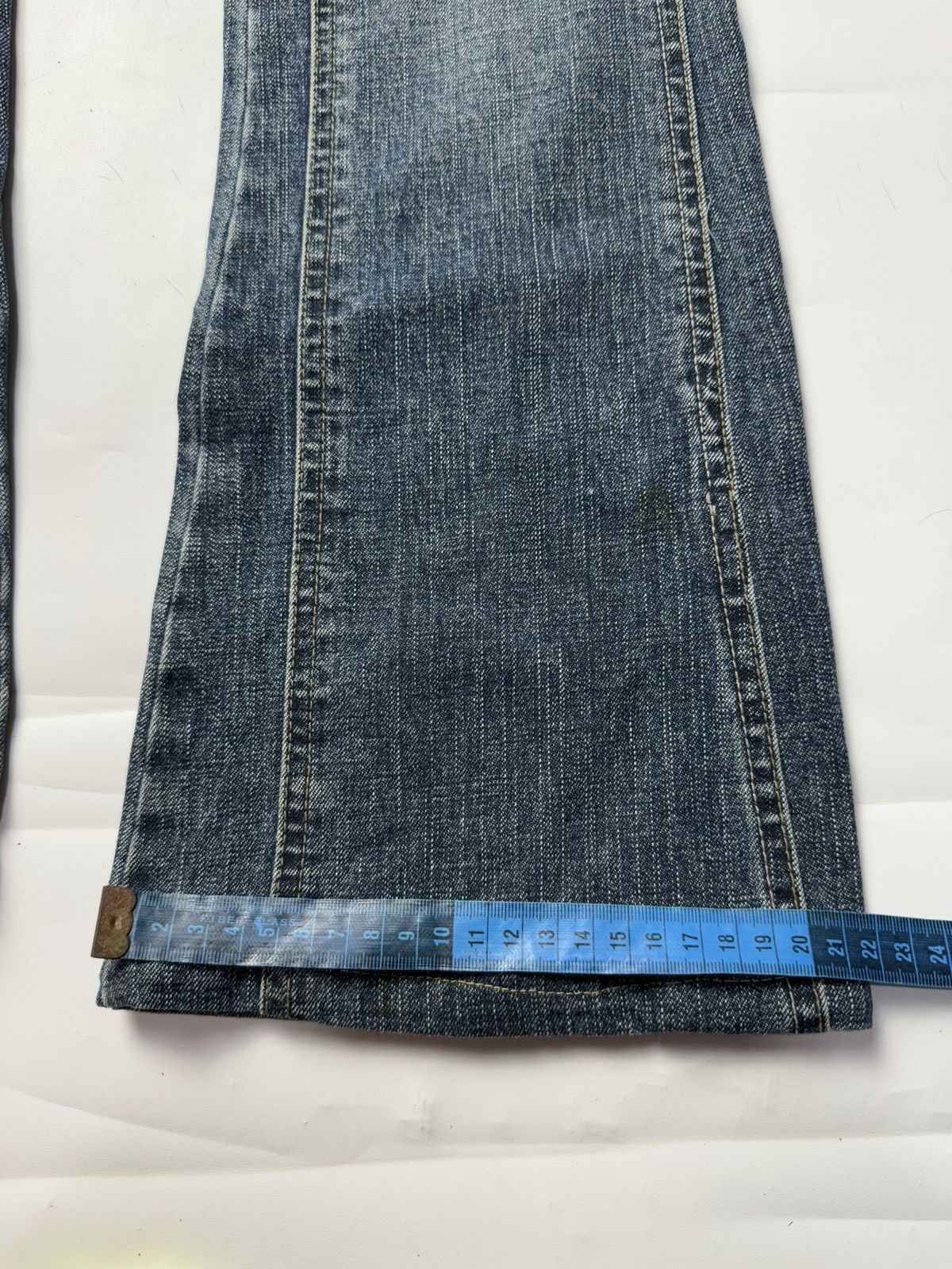 If Six Was Nine Flared Bootcut Double Knee Denim Sweet Camel Japanese Size 28" / US 6 / IT 42 - 9 Thumbnail