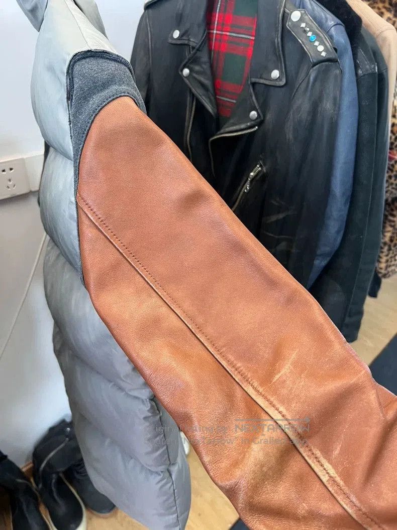 Undercover Undercover Takahashi leather shield with spliced sleeves do Size US L / EU 52-54 / 3 - 5 Thumbnail
