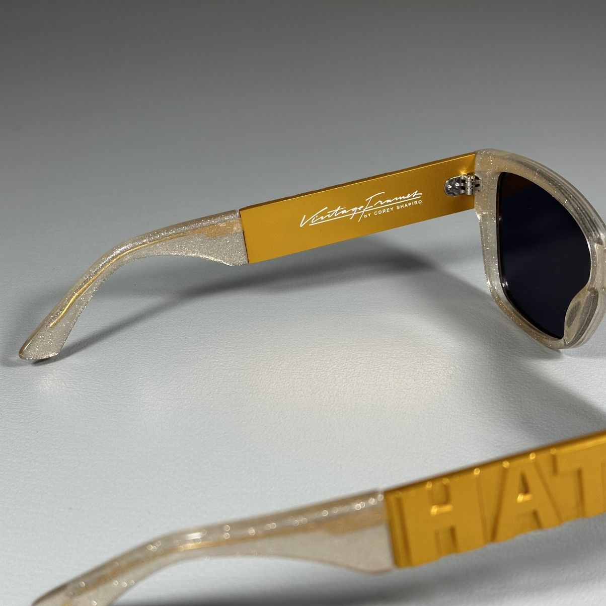 Other Vintage Frames by Corey Shapiro Dice LOVE HATE Sunglasses Size ONE SIZE - 4 Thumbnail