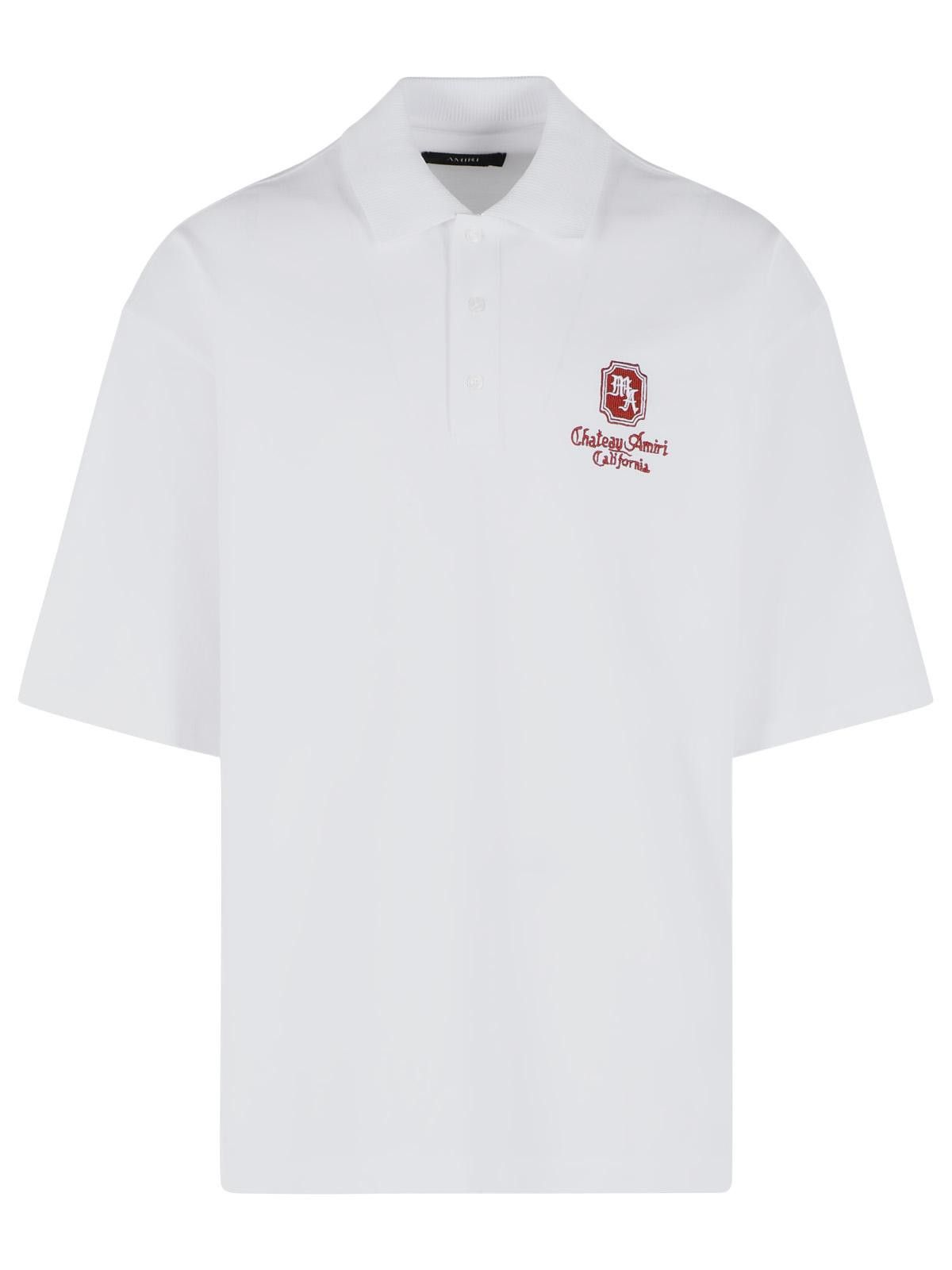 Amiri AMIRI White Cotton Polo Shirt Size US L / EU 52-54 / 3 - 1 Thumbnail