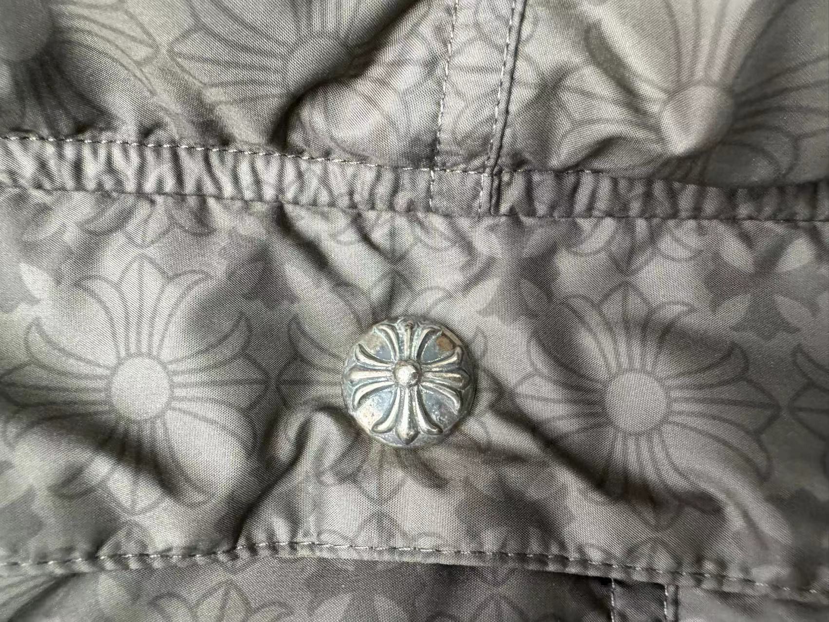 Chrome Hearts Chrome Hearts Tonal Monogram Cross Pattern Puffer Jacket Size US XXL / EU 58 / 5 - 9 Thumbnail