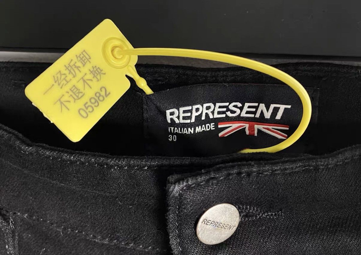 Represent Clo. Represent Distressed Vintage Black Denim Jeans J31 Size US 30 / EU 46 - 6 Thumbnail