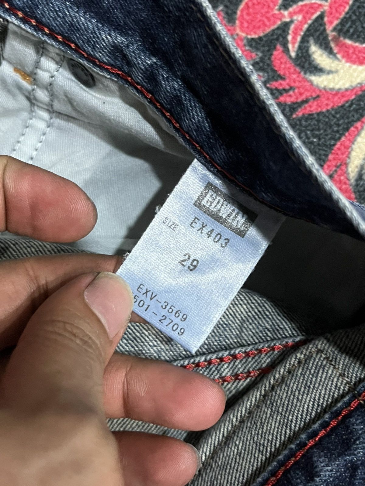Edwin Edwin Exclusive Vintage Blue Faded Washed Distressed Jeans Size US 29 - 17 Thumbnail