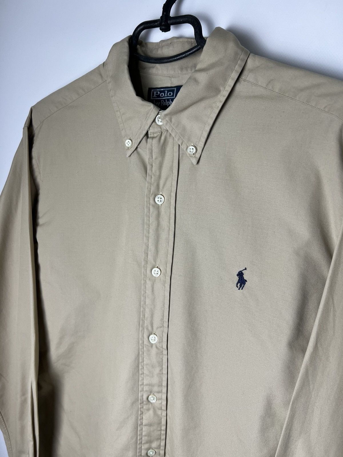 Polo Ralph Lauren Polo Ralph Lauren beige Office Shirt Button Up Size M Size US M / EU 48-50 / 2 - 2 Thumbnail