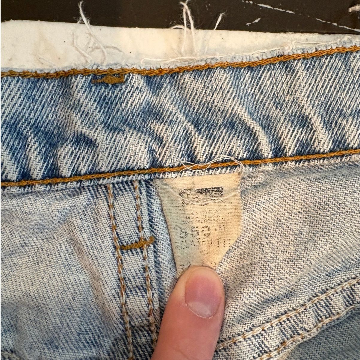Levi's × Vintage Levi's 550 Jeans Mens 32x30 (31x29) Light Wash Blue Vintage Size US 31 - 7 Thumbnail