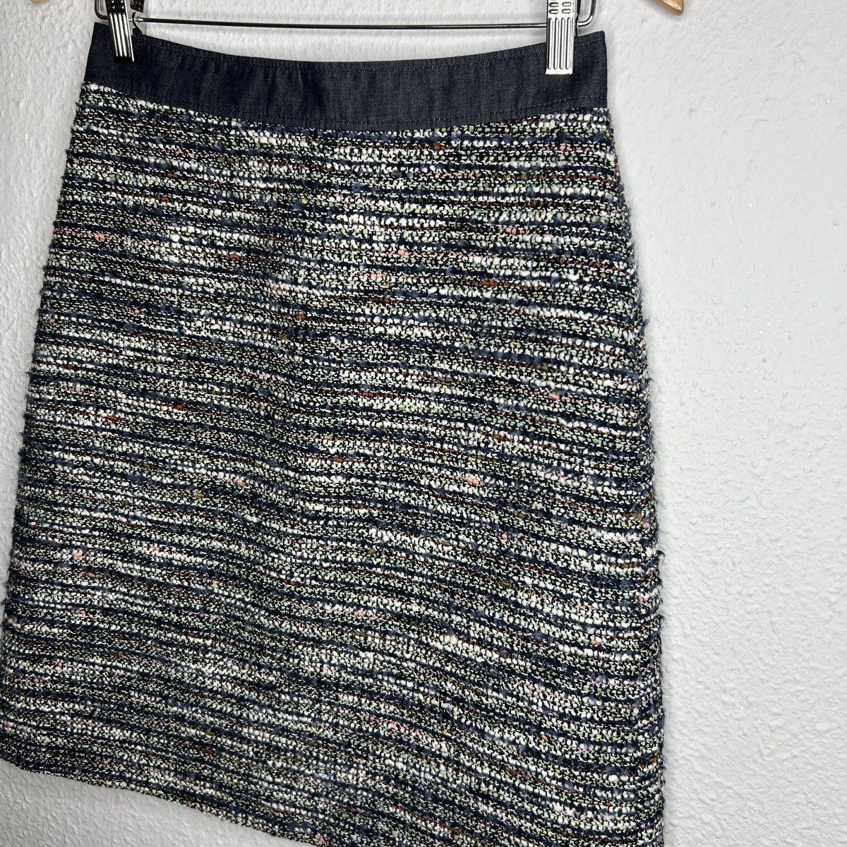 Designer × Escada Escada Tweed Wool Mini Skirt Multicolor Size 26" / US 2 / IT 38 - 3 Thumbnail