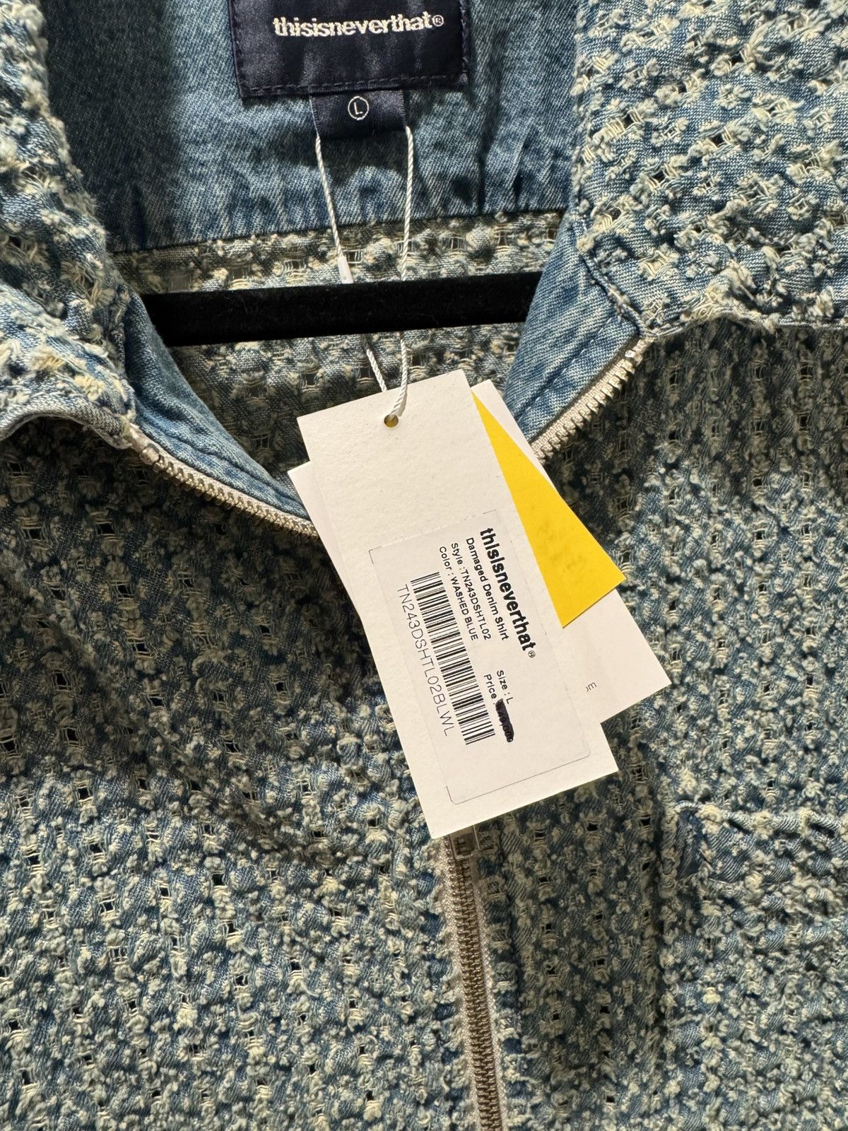 thisisneverthat Damaged Denim Shirt Size US L / EU 52-54 / 3 - 3 Thumbnail