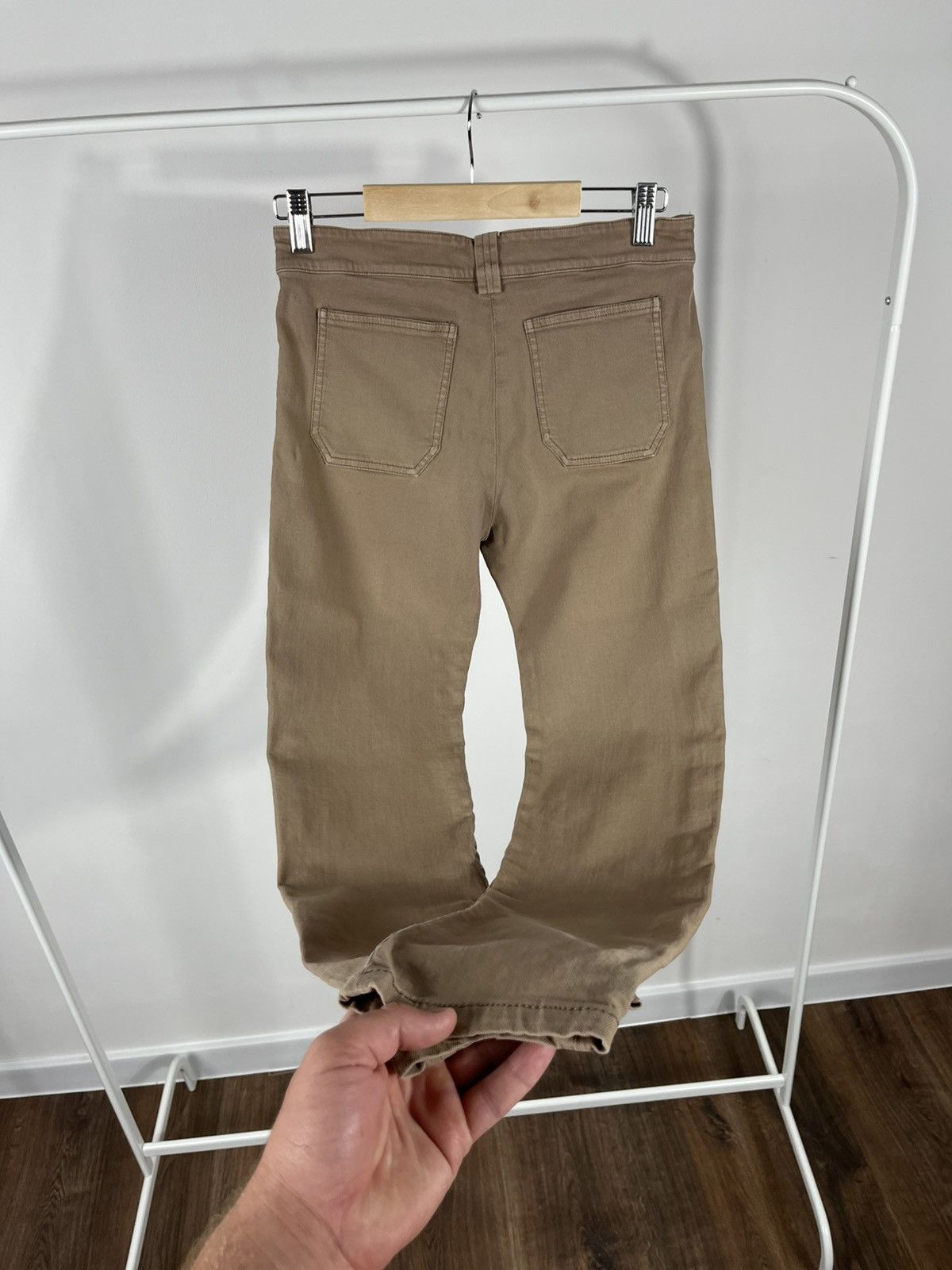 Balenciaga Balenciaga Pants Beige Slim Tapered Cotton Trousers Size 38 Size 26" / US 2 / IT 38 - 13 Thumbnail